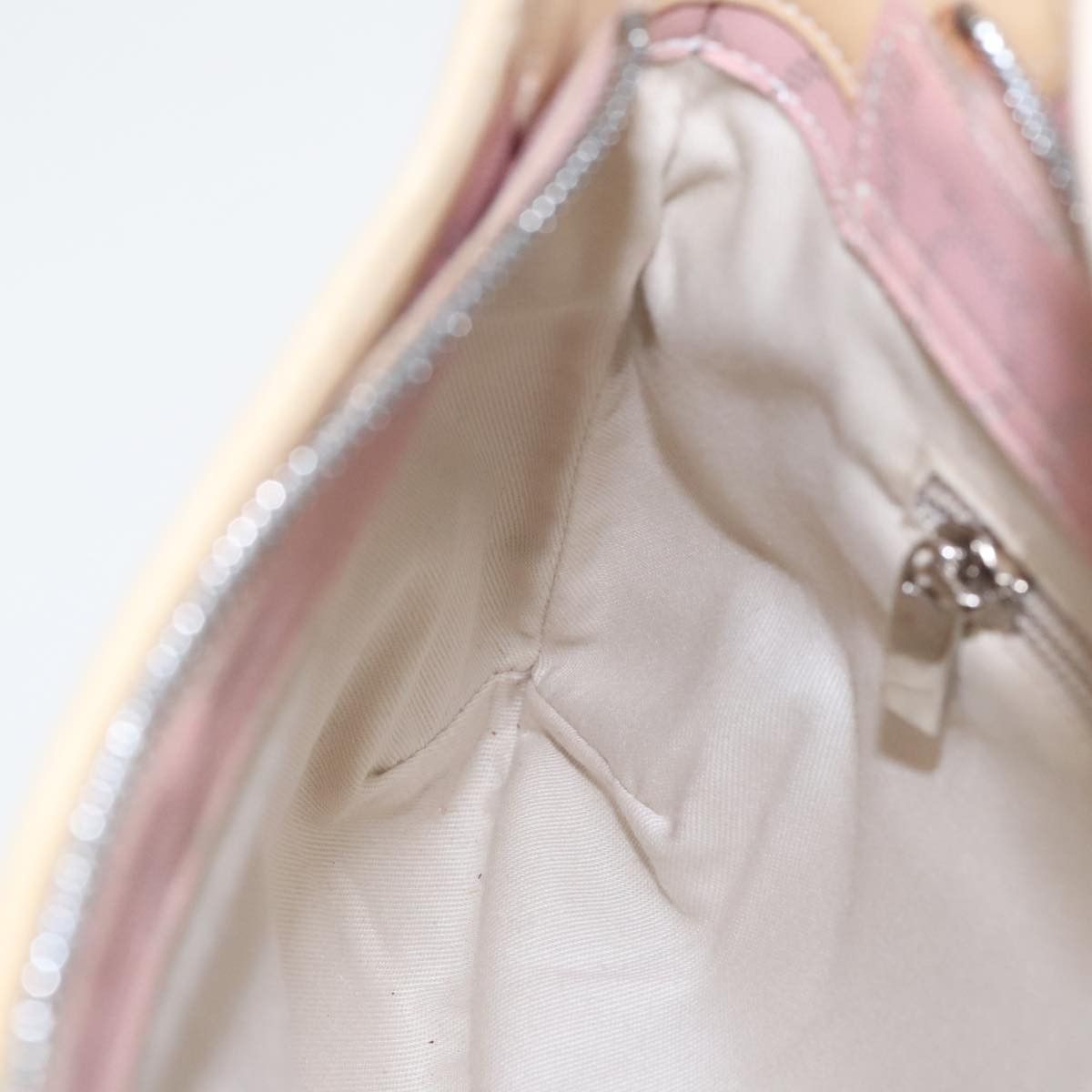 Salvatore Ferragamo Gancini Pink Canvas Shoulder Bag (Pre-Owned) Size ONE SIZE - 20 Thumbnail