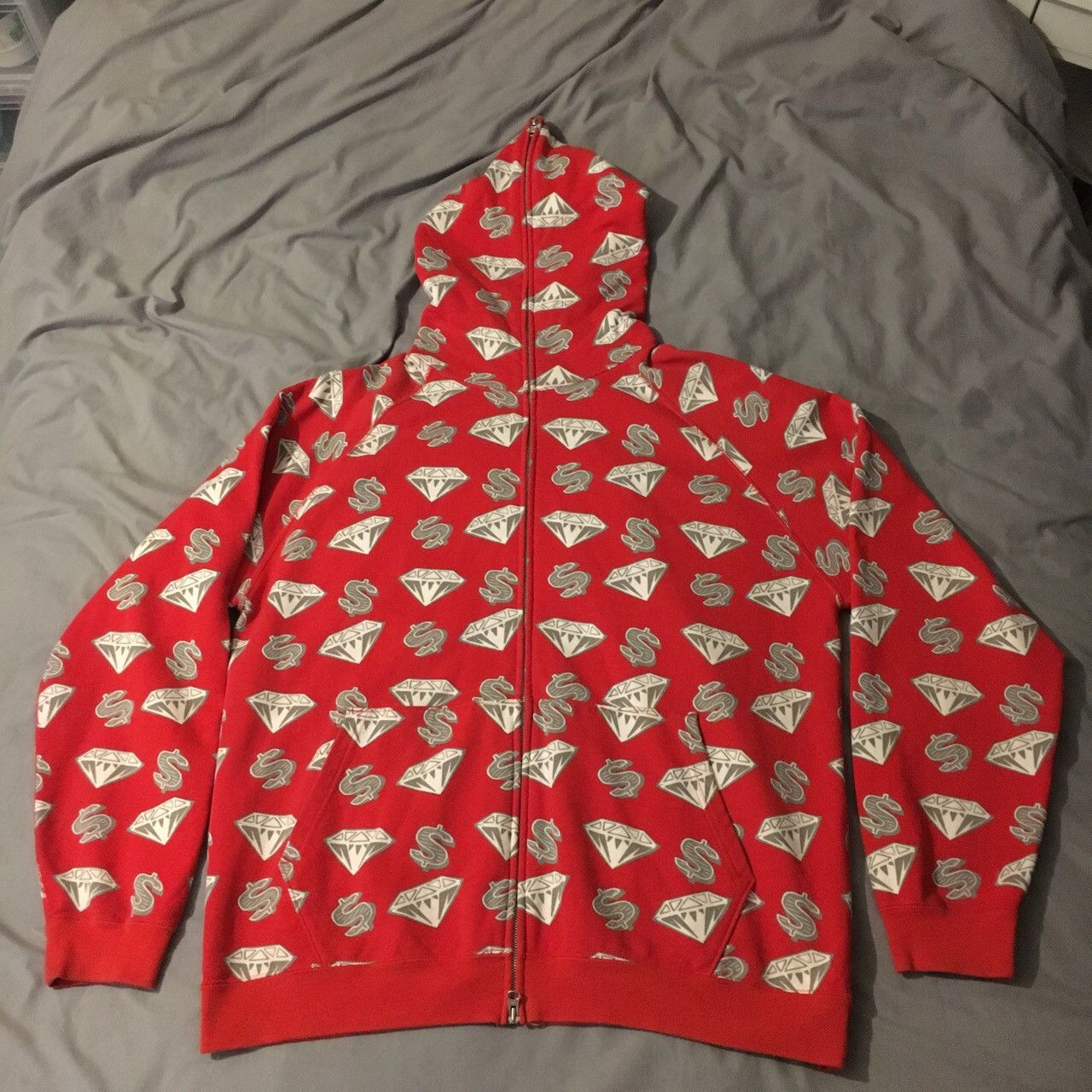 BBC Billionaire Boys Club Hoodie Sweater Diamonds and Dollars 