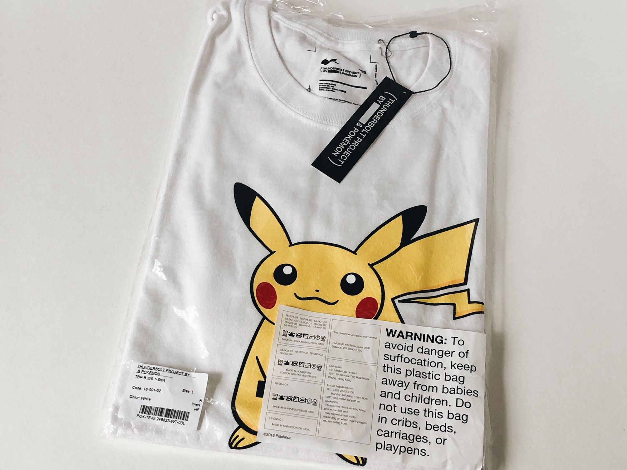 Fragment Design Fragment Pokemon [Pikachu] Project Thunderbolt Tee Shirt Hypefest Mew Black White XLarge XL Size US XL / EU 56 / 4 - 1 Preview