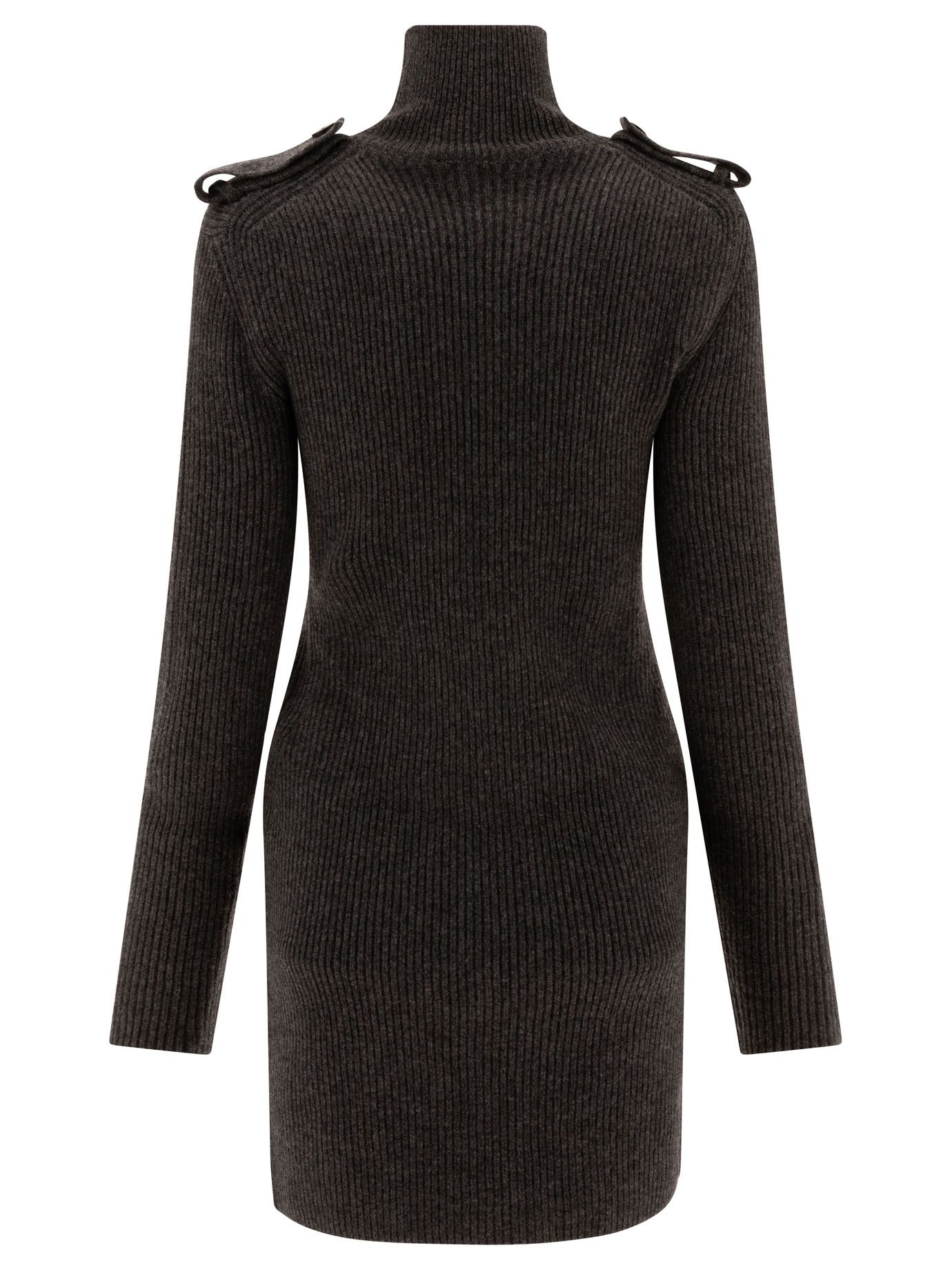 Alexander McQueen Ribbed Mini Dress Size M / US 6-8 / IT 42-44 - 2 Thumbnail