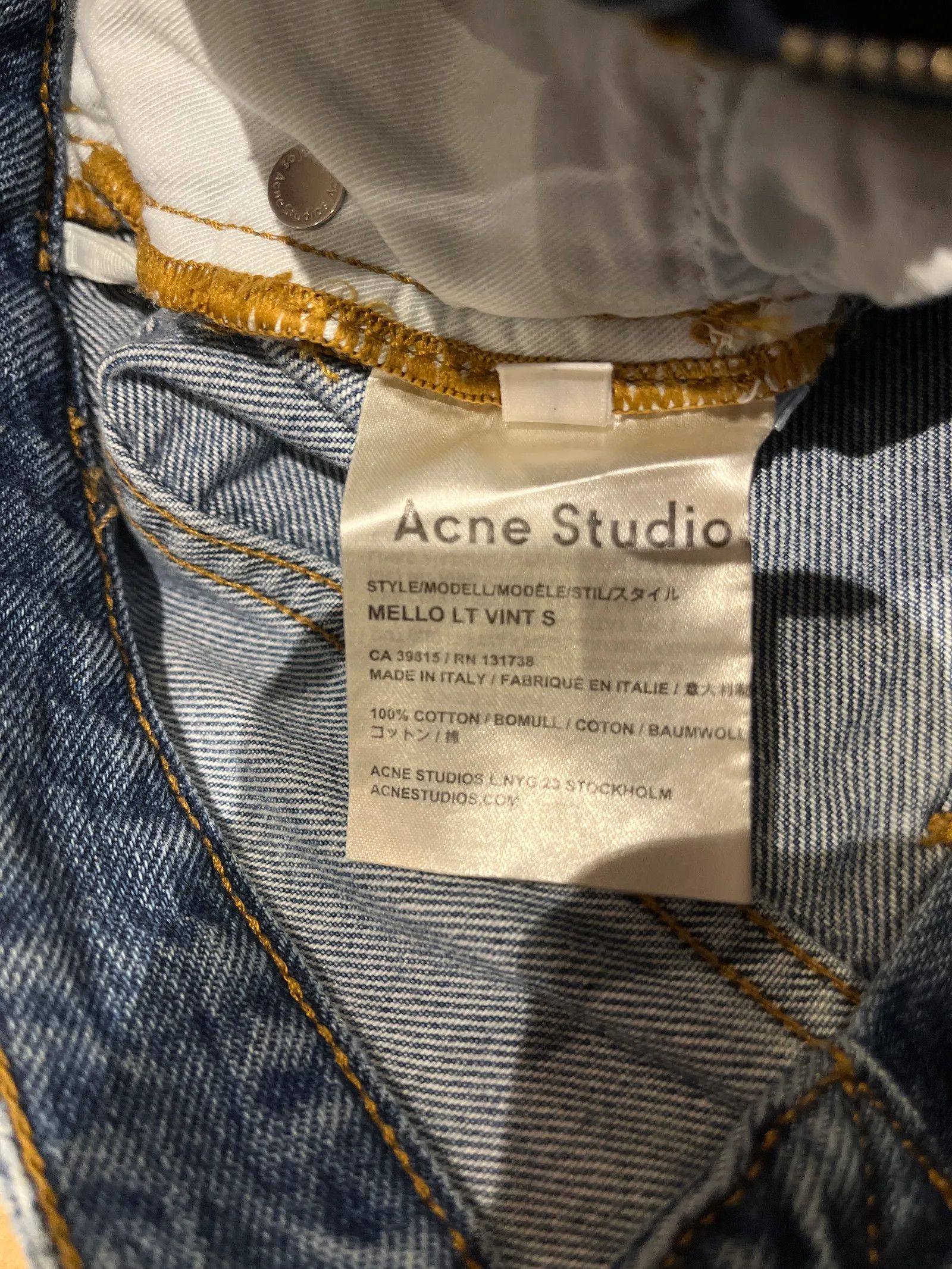 Acne Studios Acne Studios MELLO LT VINTAGE S Jeans Size 36" / US 14 / IT 50 - 3 Thumbnail