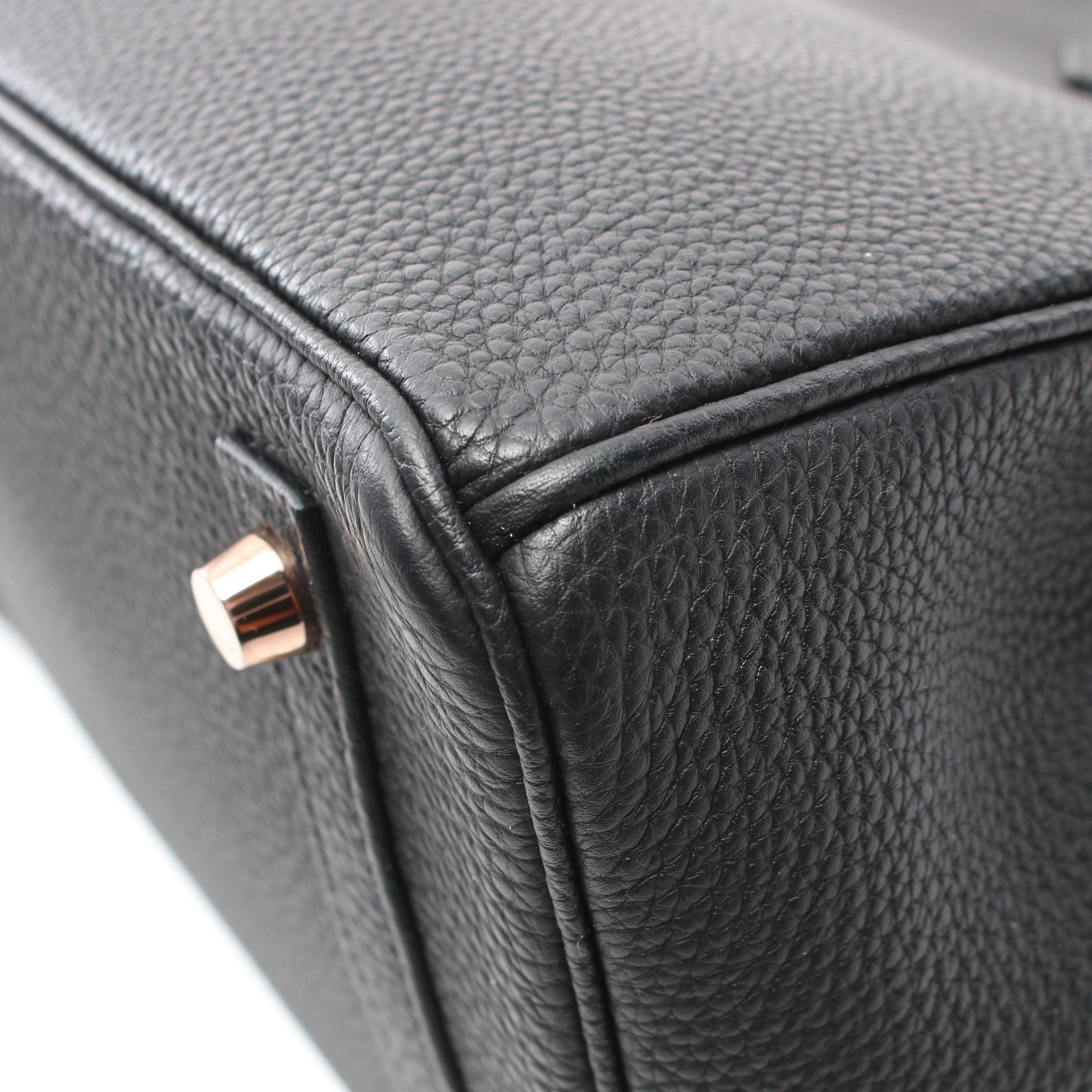 Hermes Hermes Birkin 30 Handbag Togo Black Gold Hardware Z Stamp Size ONE SIZE - 10 Thumbnail