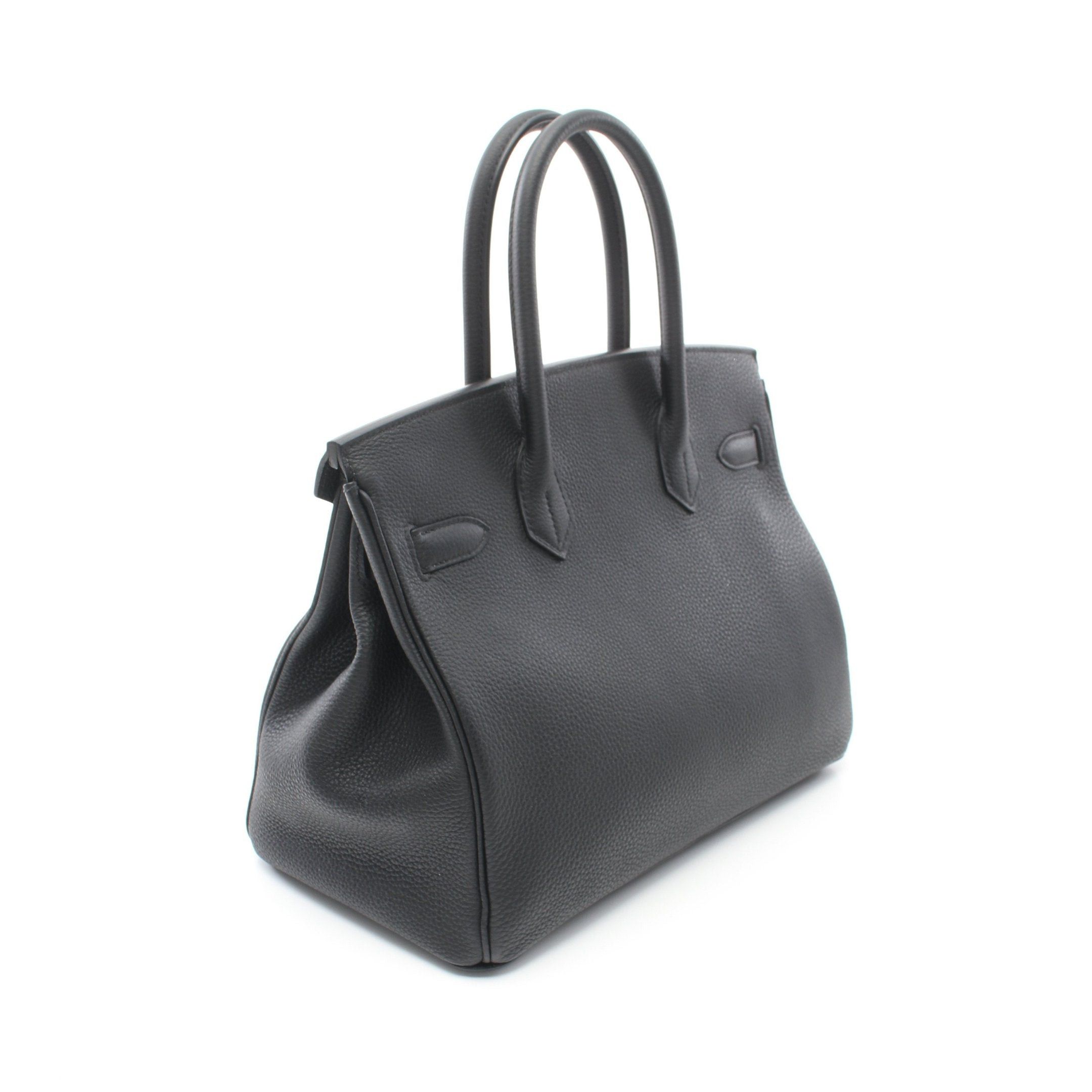 Hermes Hermes Birkin 30 Handbag Togo Black Gold Hardware Z Stamp Size ONE SIZE - 2 Thumbnail