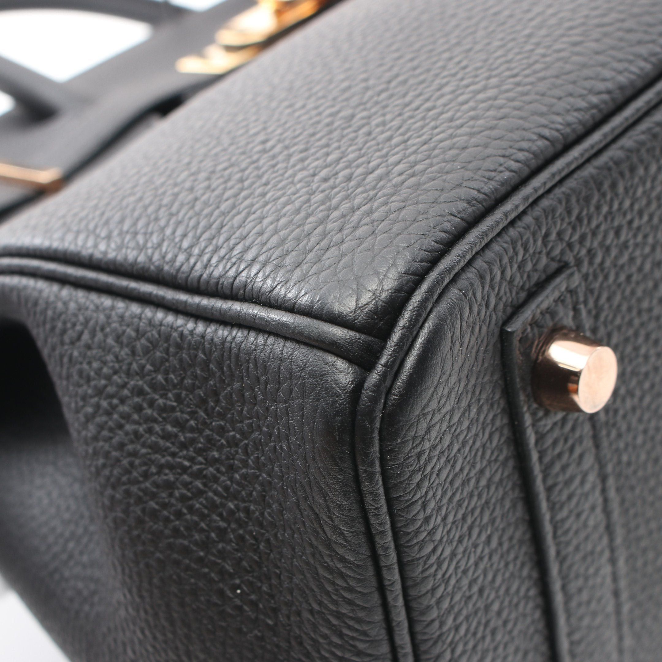 Hermes Hermes Birkin 30 Handbag Togo Black Gold Hardware Z Stamp Size ONE SIZE - 9 Thumbnail