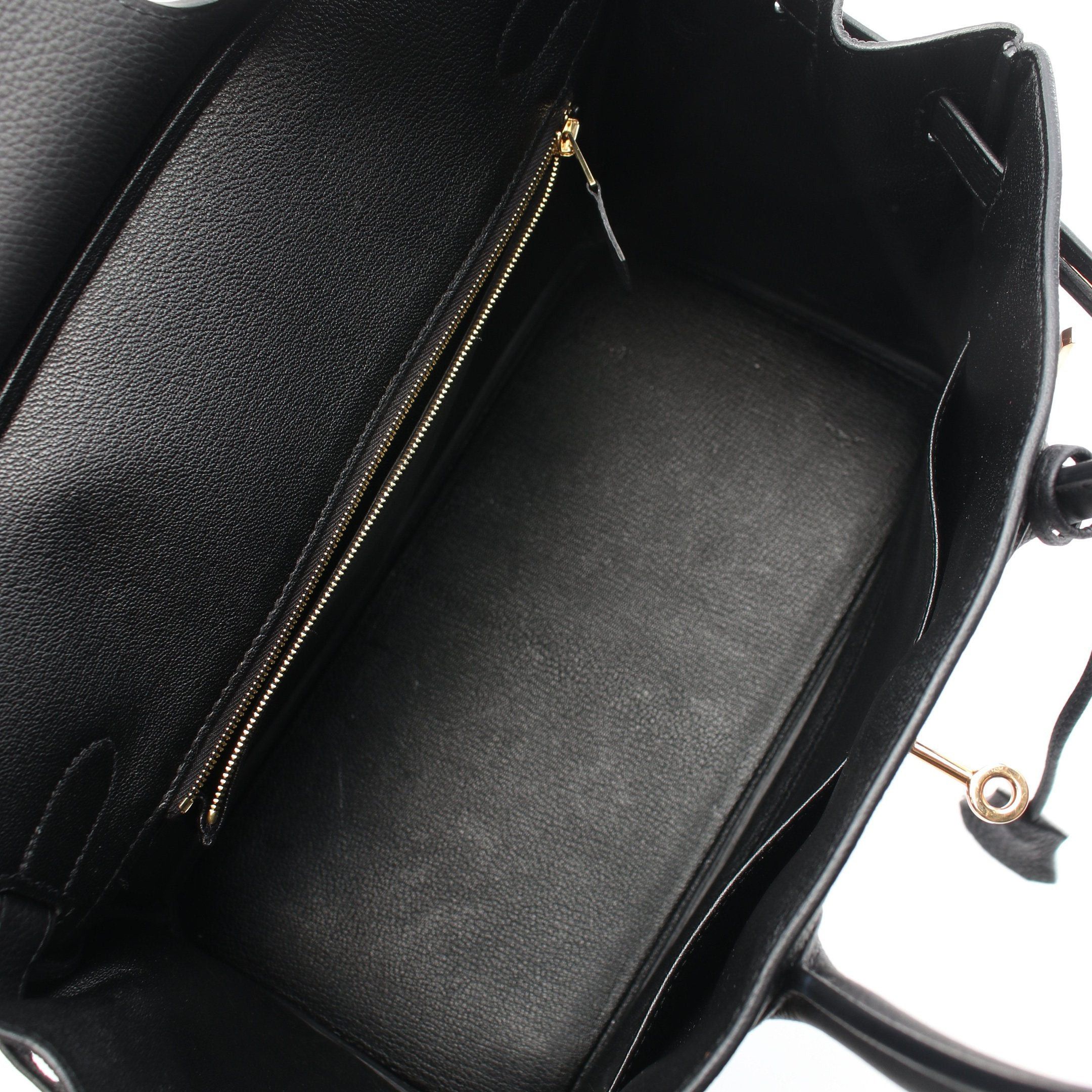 Hermes Hermes Birkin 30 Handbag Togo Black Gold Hardware Z Stamp Size ONE SIZE - 3 Thumbnail