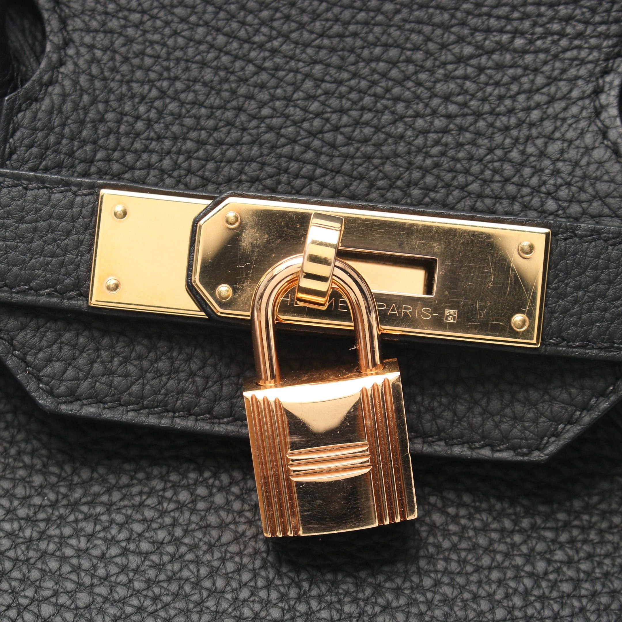Hermes Hermes Birkin 30 Handbag Togo Black Gold Hardware Z Stamp Size ONE SIZE - 6 Thumbnail