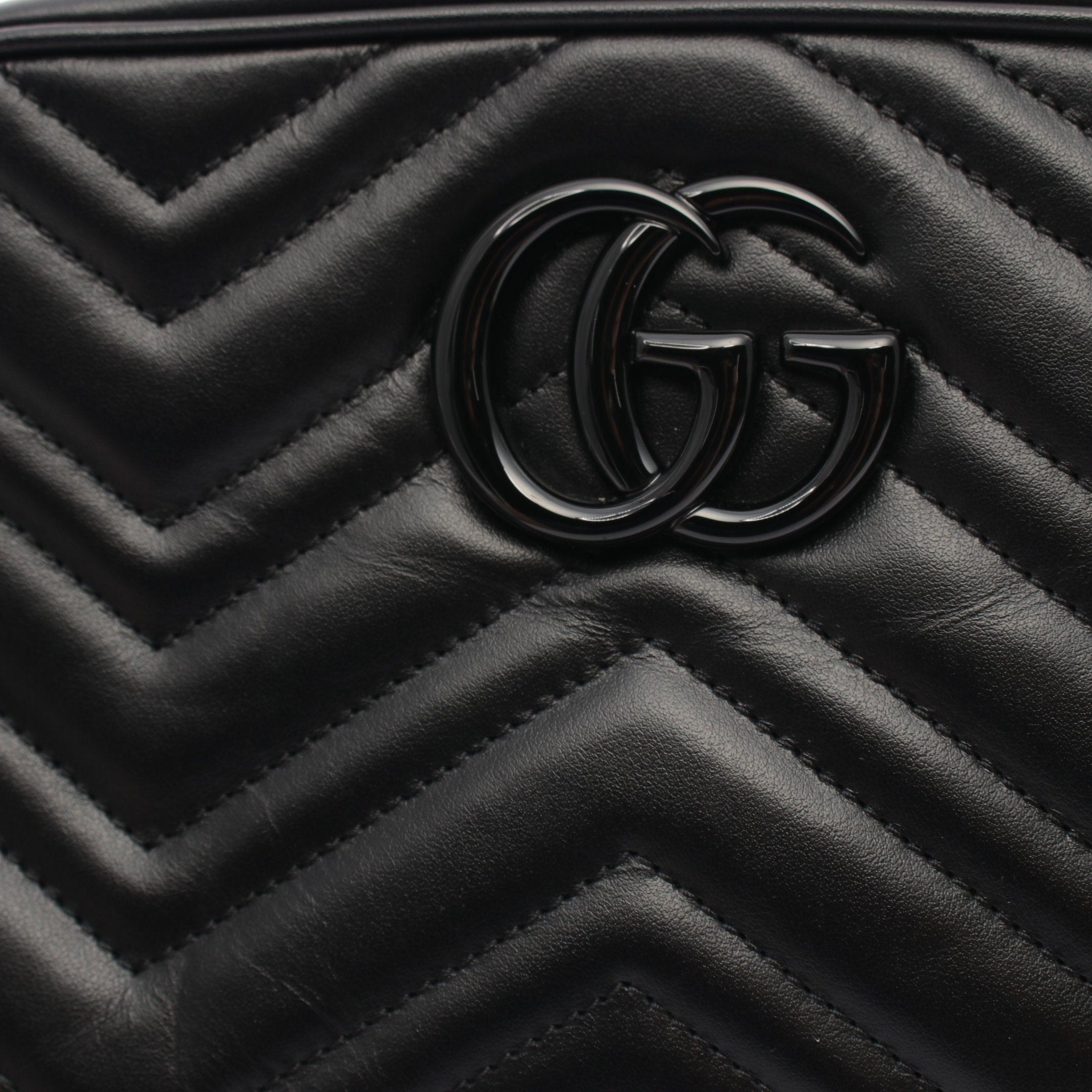 Gucci Gucci Gg Marmont Chain Shoulder Bag Leather Black Size ONE SIZE - 5 Thumbnail