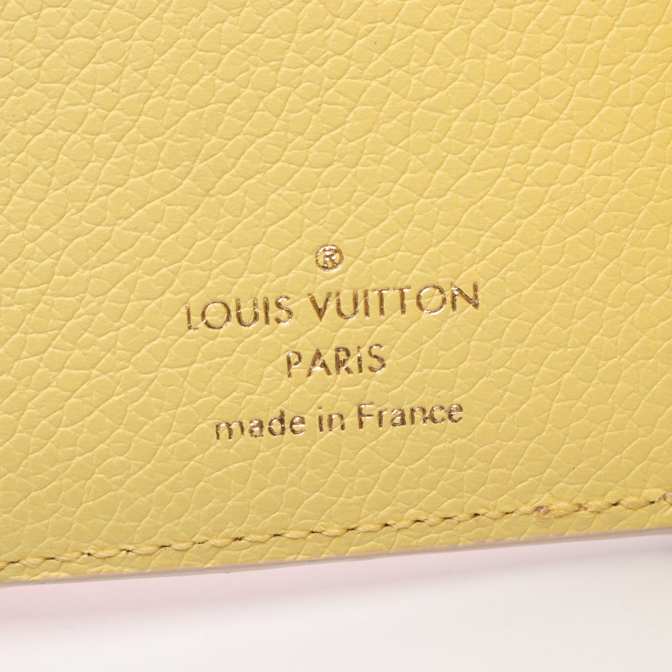 Louis Vuitton Louis Vuitton Portefeuil Victorine Monogram Empreinte Rose Beige Trifold Wallet Leather Pink Size ONE SIZE - 4 Thumbnail