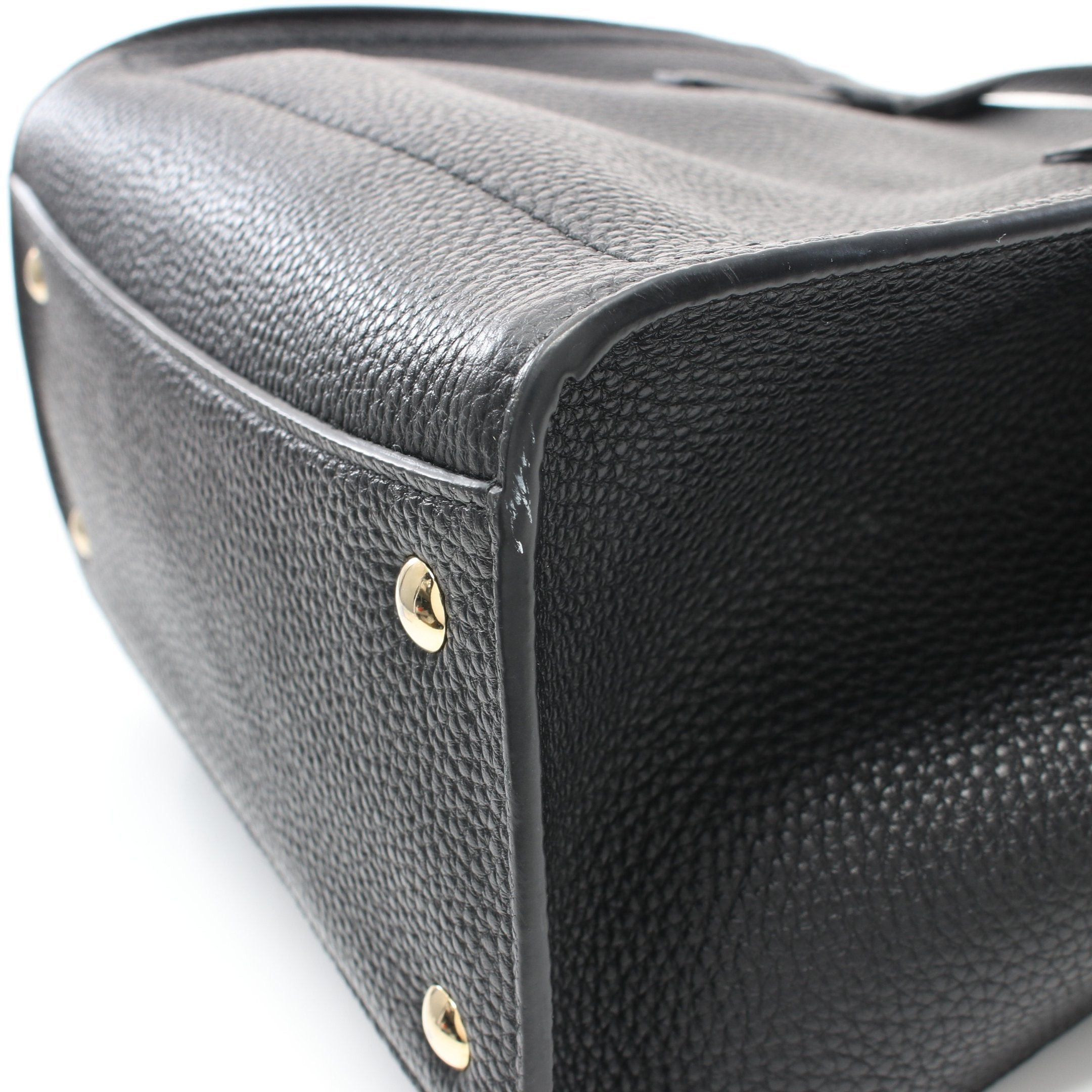 Salvatore Ferragamo Salvatore Ferragamo Amy Gancini Handbag Leather Black Size ONE SIZE - 7 Thumbnail