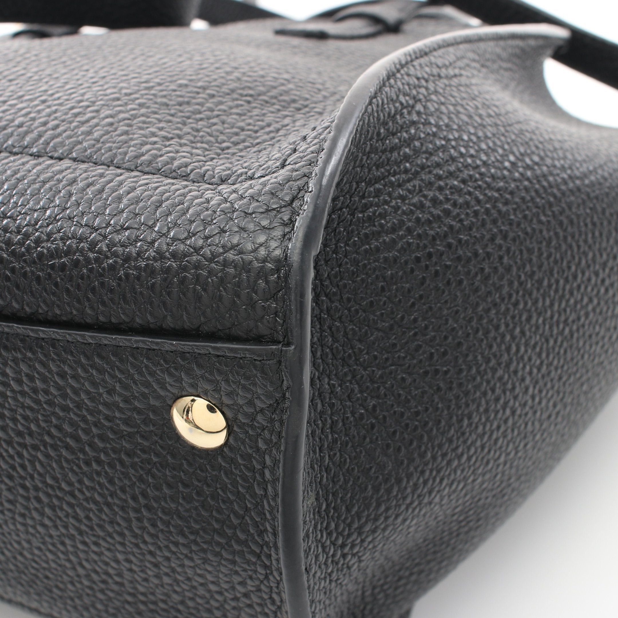 Salvatore Ferragamo Salvatore Ferragamo Amy Gancini Handbag Leather Black Size ONE SIZE - 8 Thumbnail
