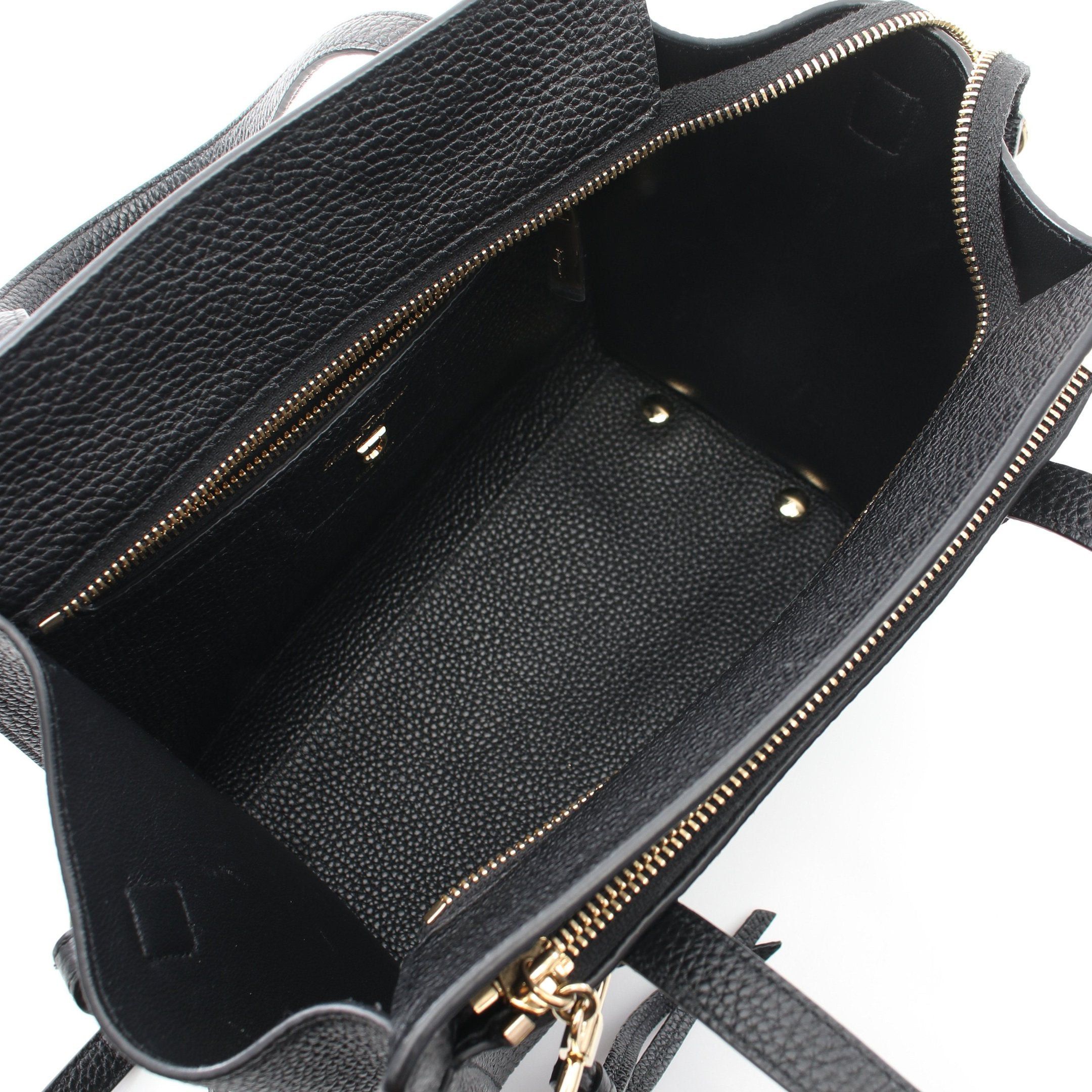 Salvatore Ferragamo Salvatore Ferragamo Amy Gancini Handbag Leather Black Size ONE SIZE - 3 Thumbnail
