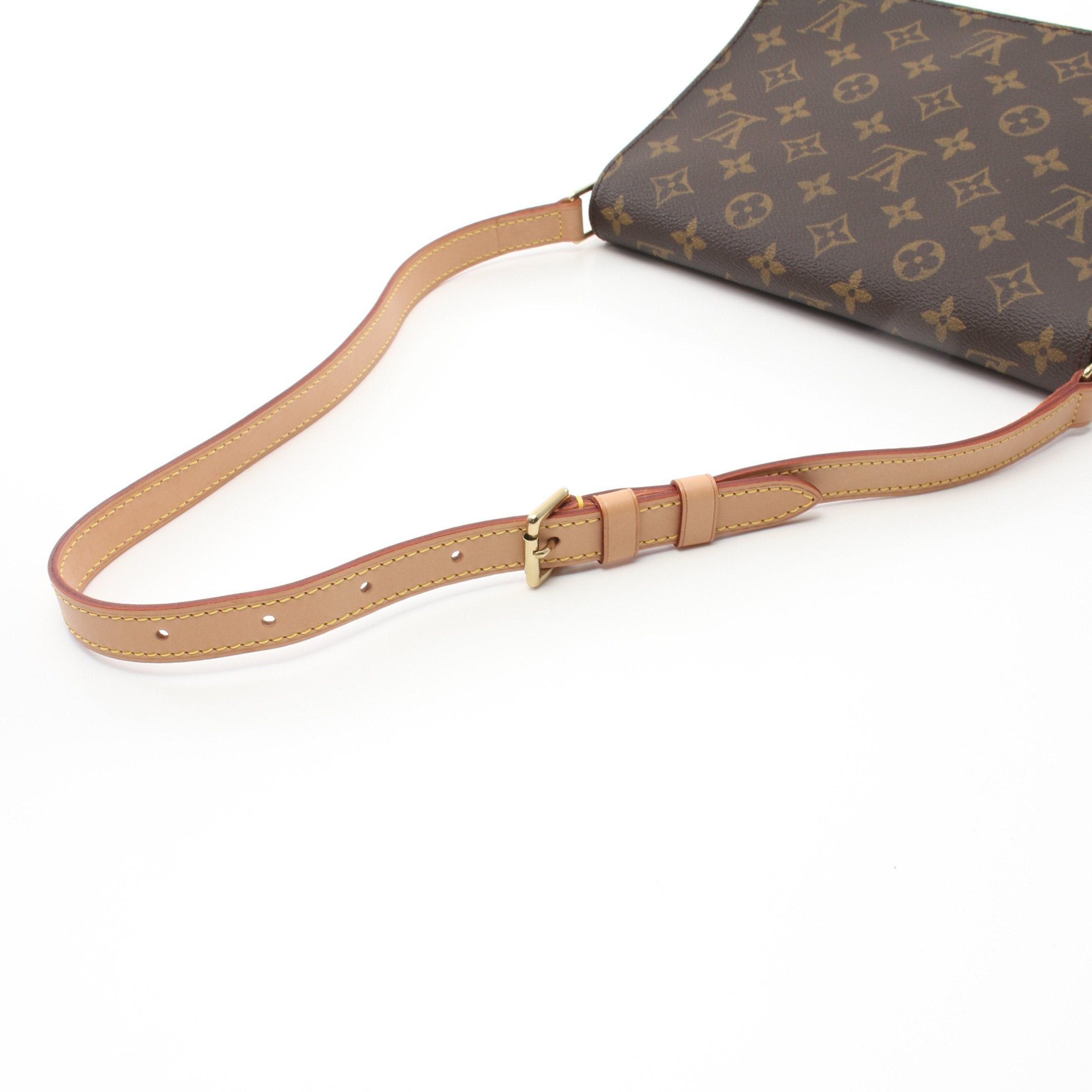 Louis Vuitton Louis Vuitton Musette Tango Short Strap Monogram Shoulder Bag Leather Brown Size ONE SIZE - 6 Thumbnail