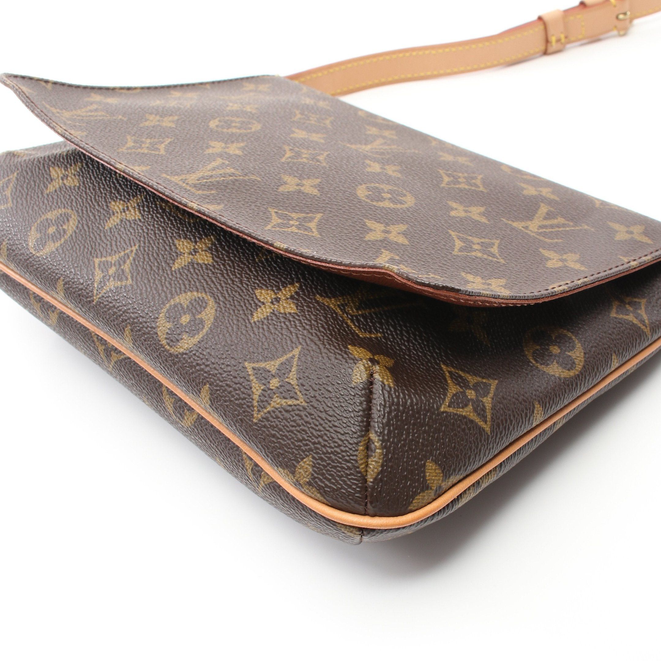 Louis Vuitton Louis Vuitton Musette Tango Short Strap Monogram Shoulder Bag Leather Brown Size ONE SIZE - 7 Thumbnail