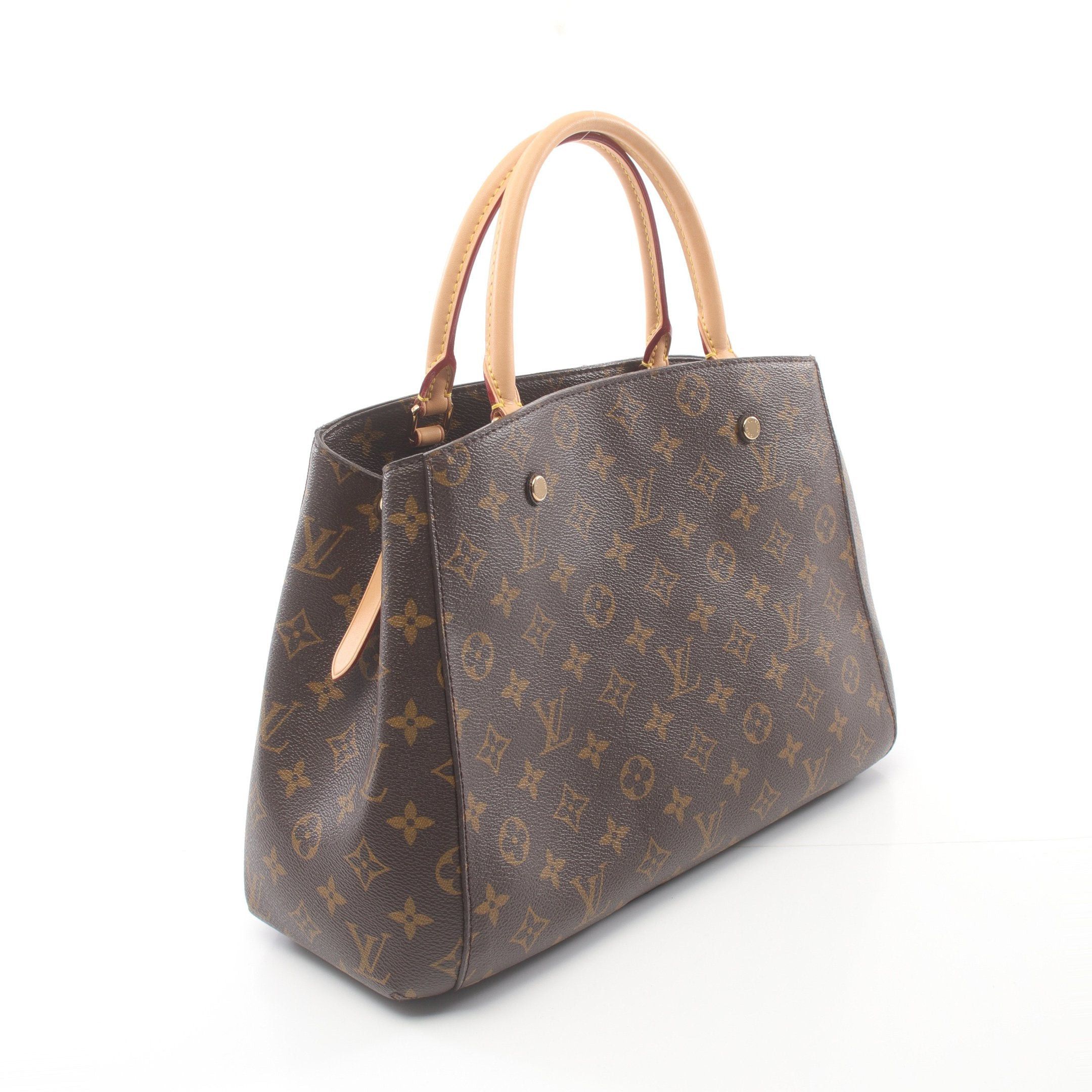 Louis Vuitton Louis Vuitton Montaigne Mm Monogram Handbag Leather Brown Size ONE SIZE - 2 Thumbnail