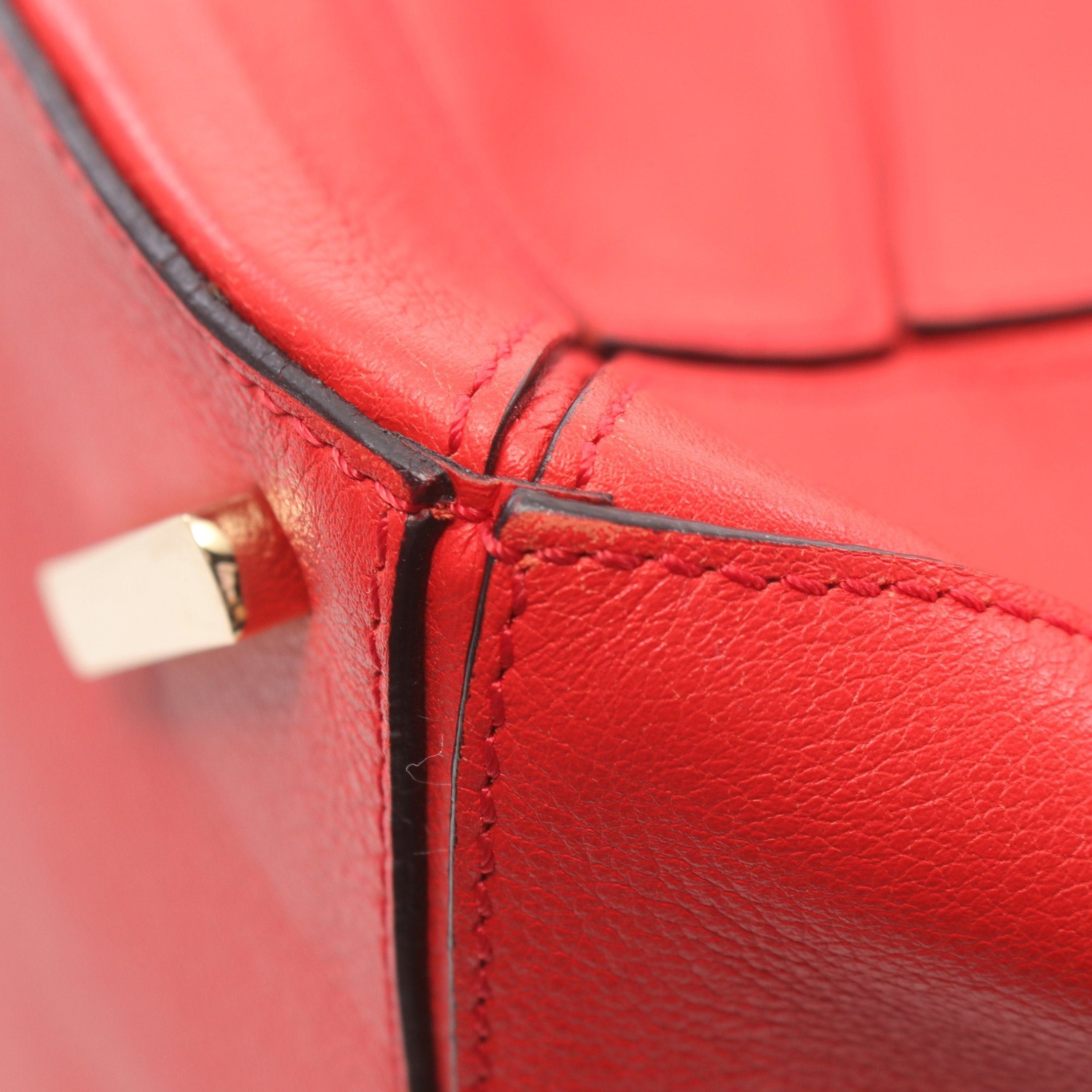 Loewe Loewe Puzzle Bag Large Handbag Leather Red Size ONE SIZE - 7 Thumbnail