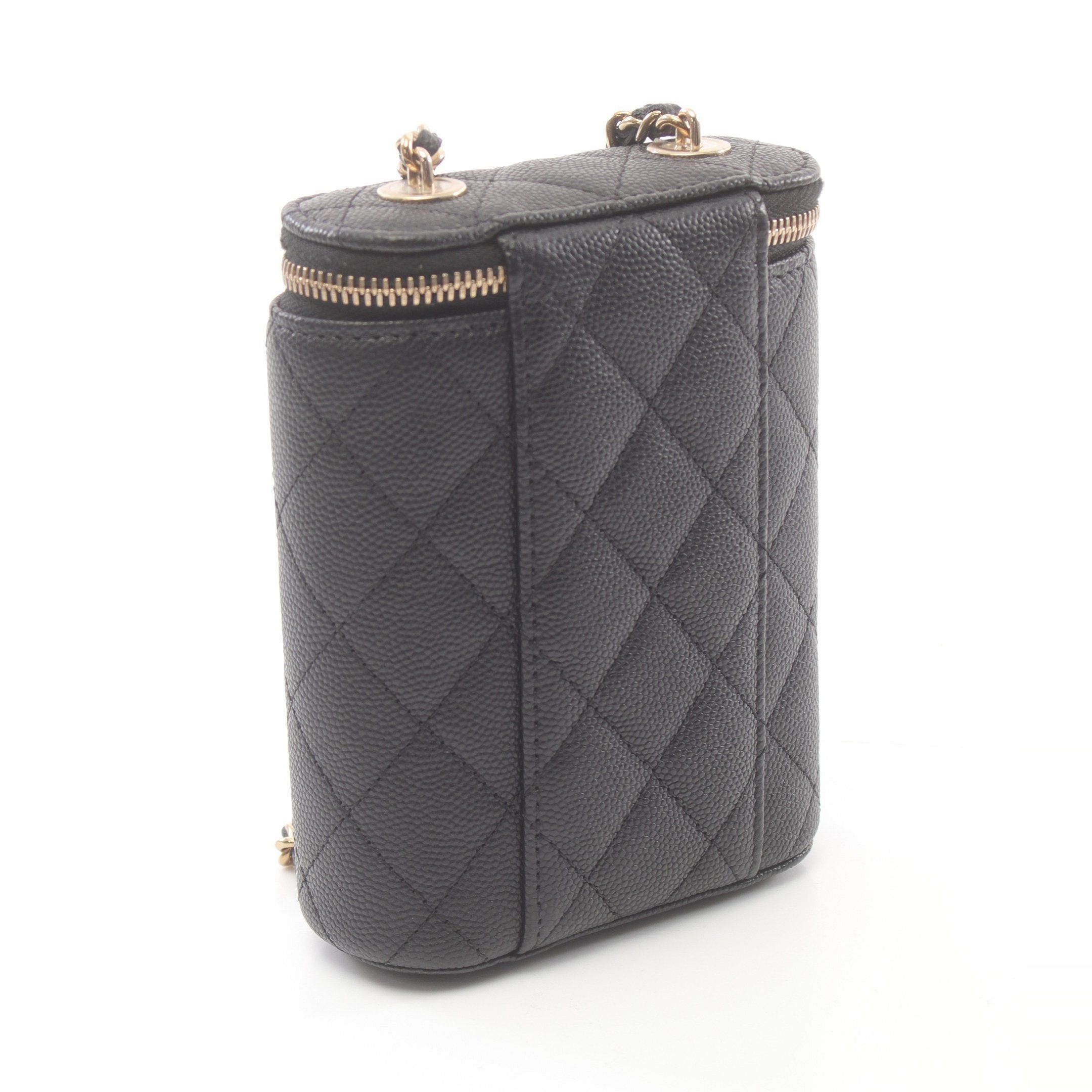 Chanel Chanel Matelasse Chain Shoulder Bag Caviar Skin Black Gold Hardware Size ONE SIZE - 2 Thumbnail