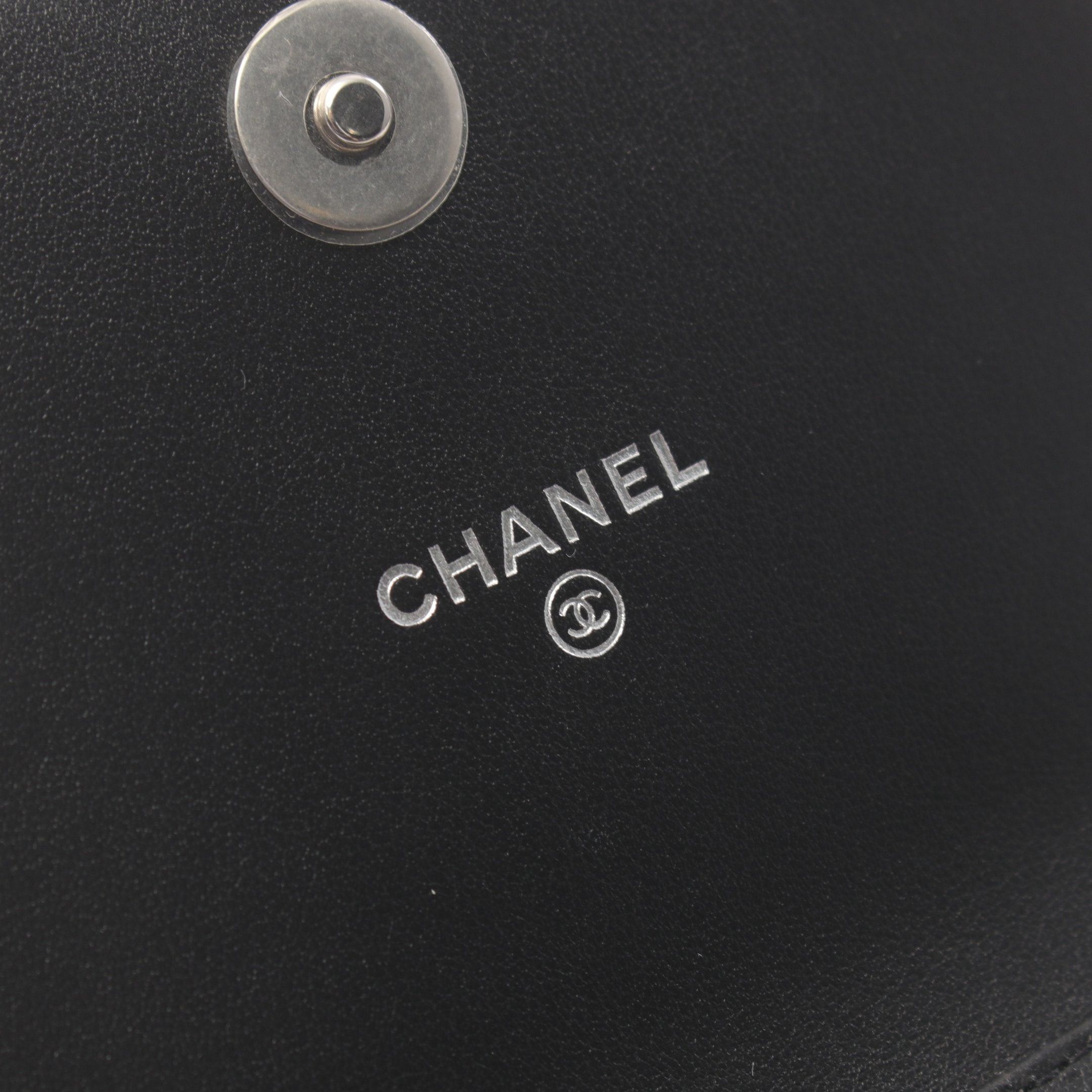 Chanel Chanel Boy Chanel Mini Matelasse Chain Shoulder Bag Caviar Skin Black Silver Hardware Size ONE SIZE - 4 Thumbnail