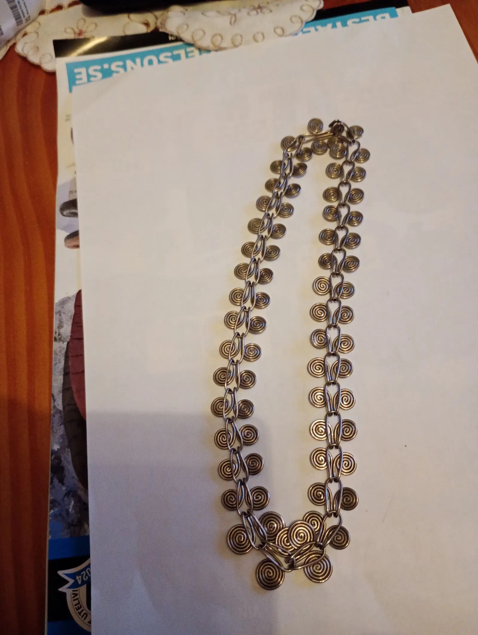 Vintage Vintage halsband silver/Tenn Necklace Size ONE SIZE - 3 Thumbnail