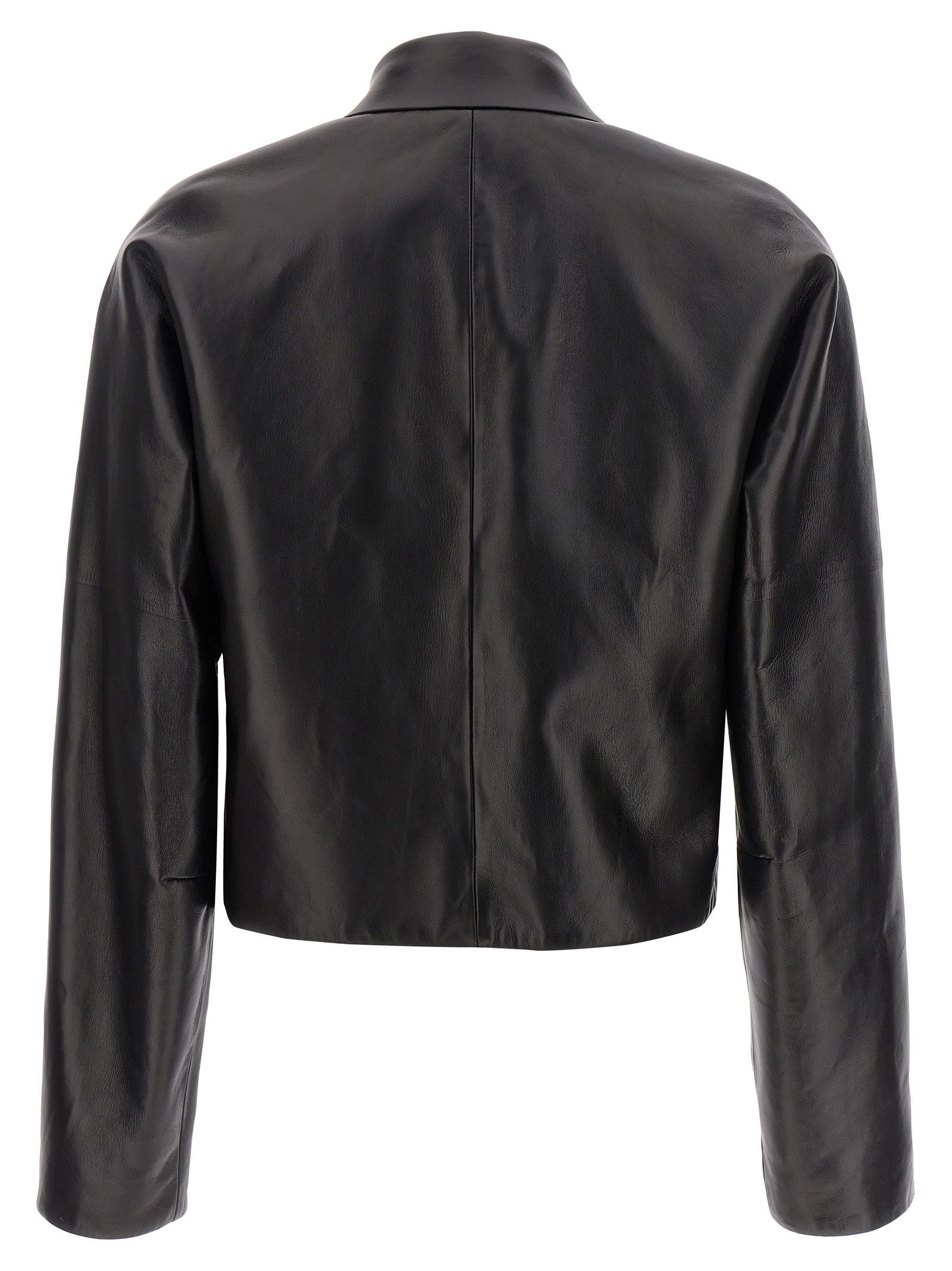 Salvatore Ferragamo Leather Blouson Size XS / US 0-2 / IT 36-38 - 2 Thumbnail