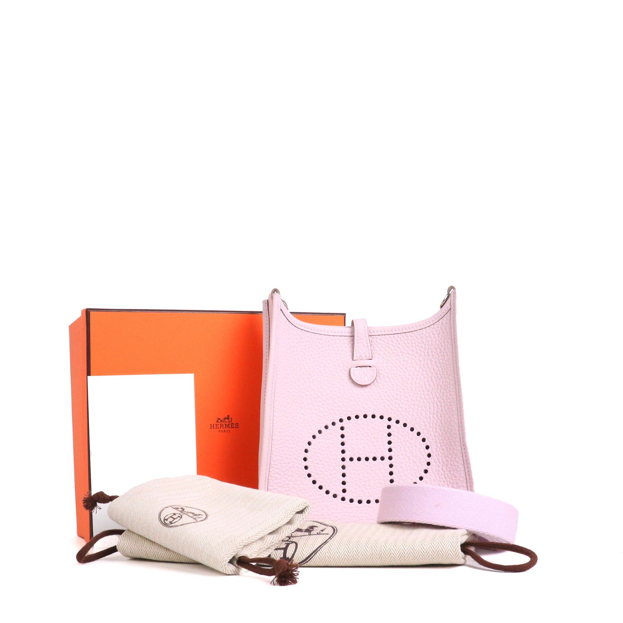 Hermes HERMÈS - Evelyne 16 Hermès shoulder bag in pale mauve Taurillon Clemence leather Size ONE SIZE - 10 Thumbnail