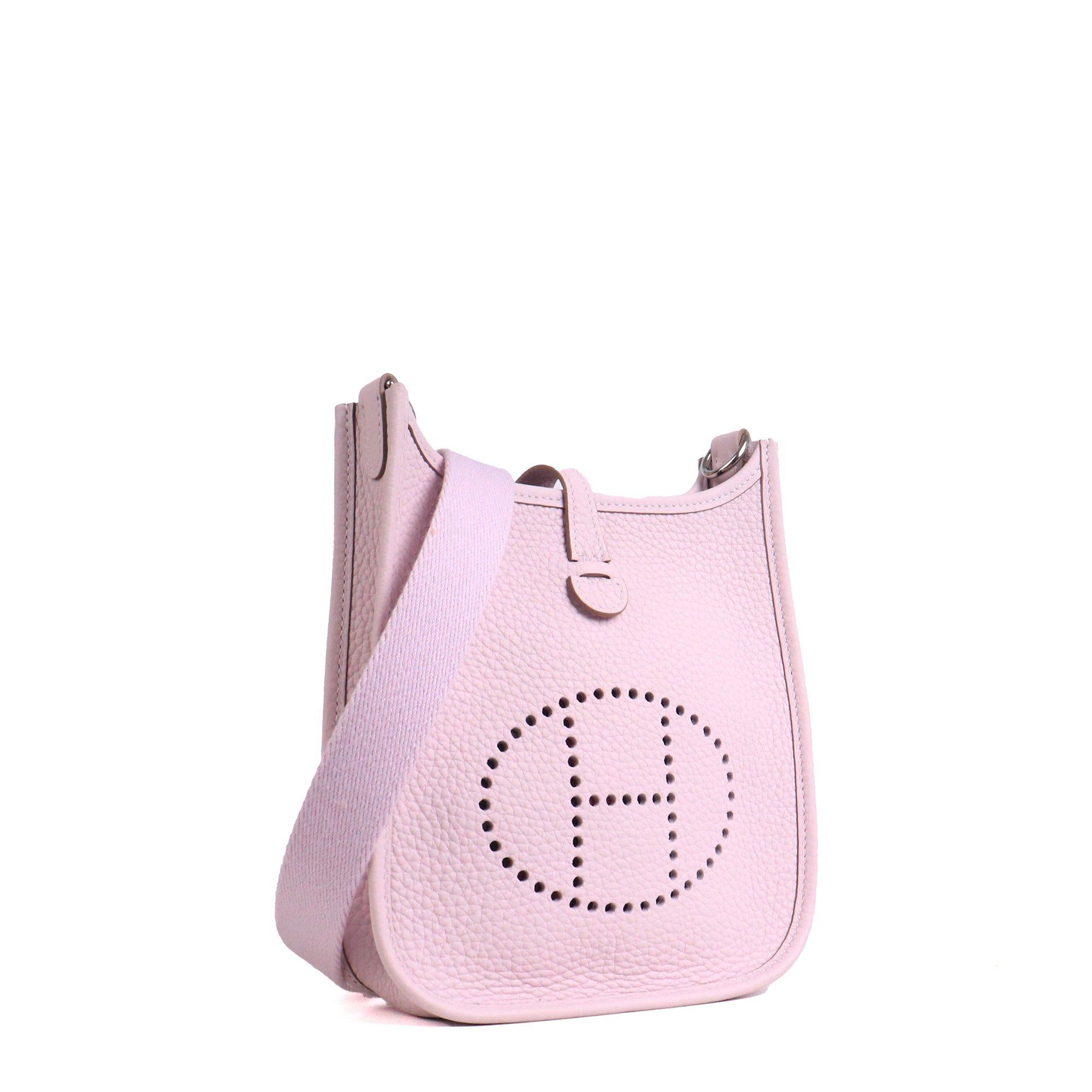 Hermes HERMÈS - Evelyne 16 Hermès shoulder bag in pale mauve Taurillon Clemence leather Size ONE SIZE - 2 Thumbnail