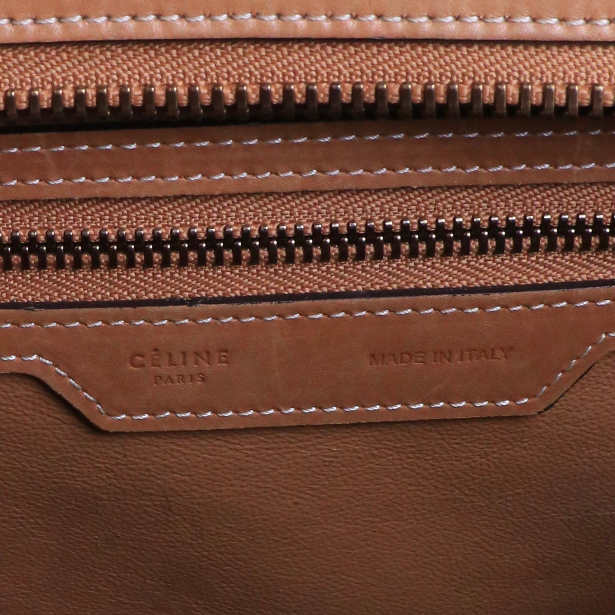 Celine CELINE - Celine medium Luggage handbag in two-tone leather Size ONE SIZE - 9 Thumbnail