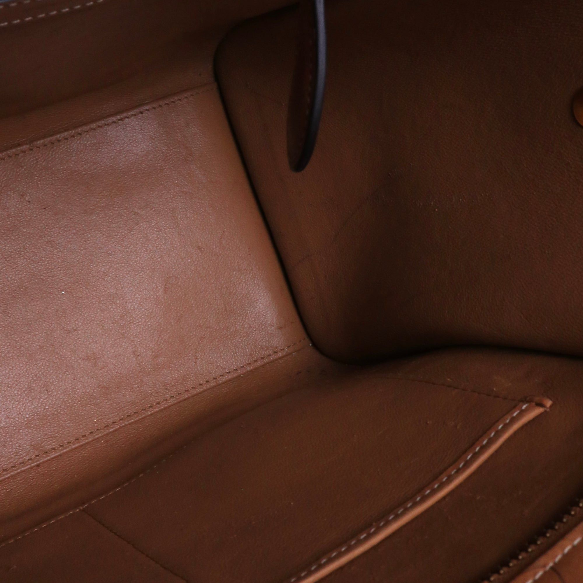 Celine CELINE - Celine medium Luggage handbag in two-tone leather Size ONE SIZE - 8 Thumbnail