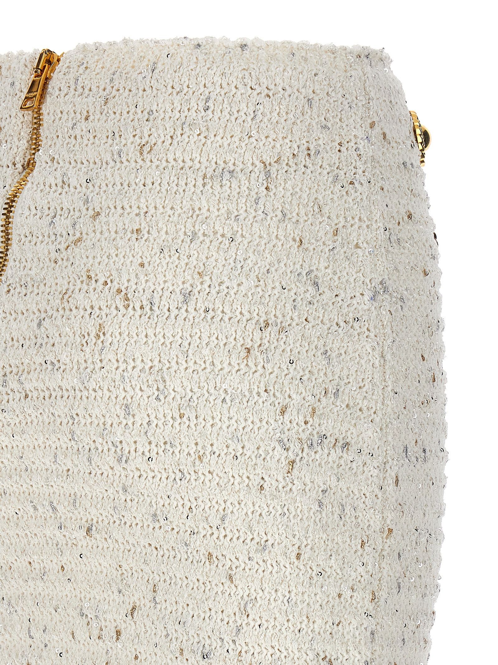 Balmain 'Fringed Tweed' Skirt Size 27" / US 4 / IT 40 - 4 Thumbnail