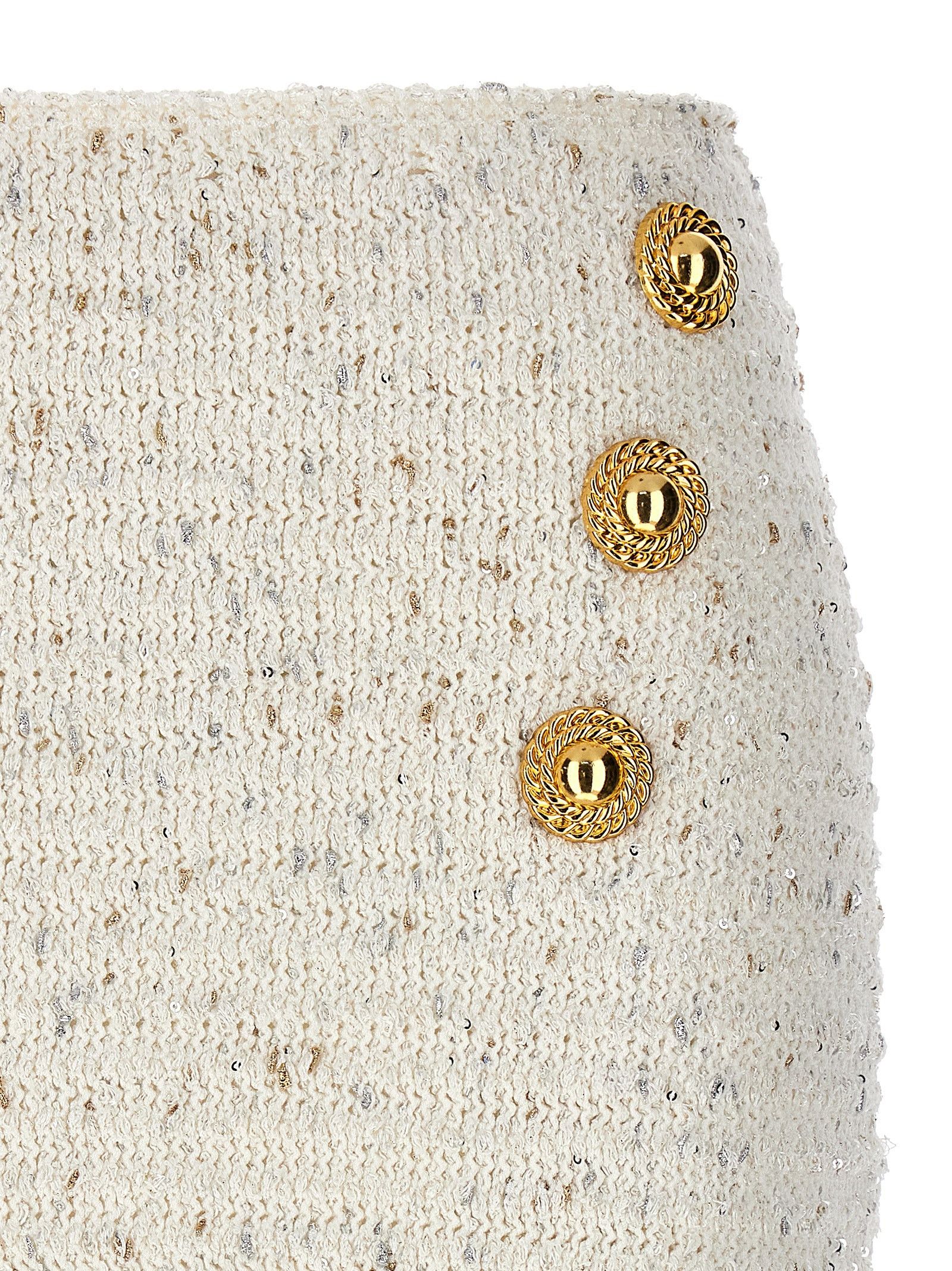 Balmain 'Fringed Tweed' Skirt Size 27" / US 4 / IT 40 - 3 Thumbnail