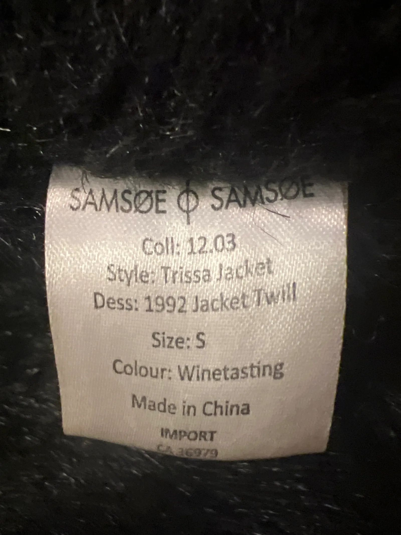 Samsoe Samsoe Samsøe Samsøe Trissa Jacket Jacket Size S / US 4 / IT 40 - 3 Thumbnail