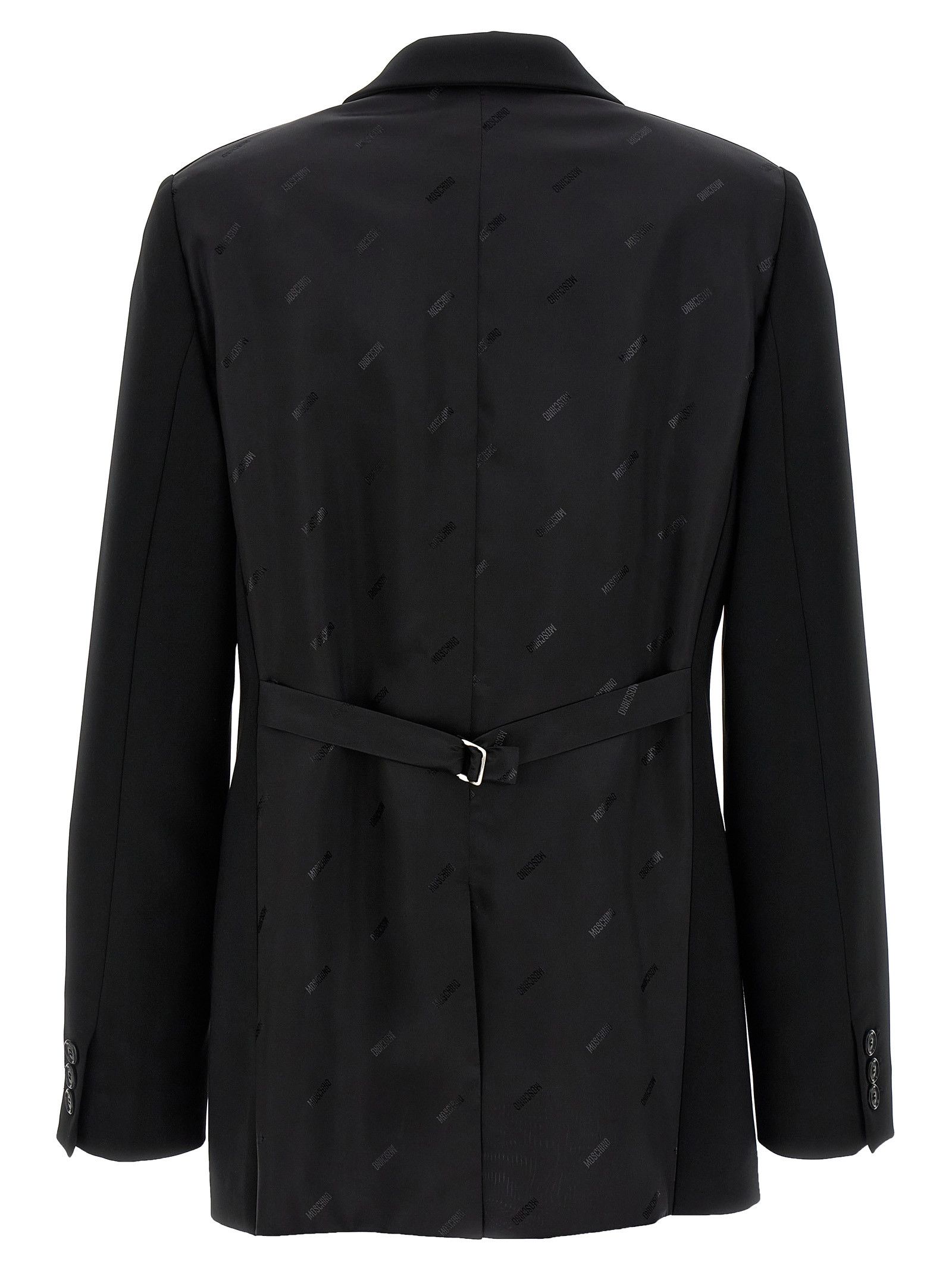 Moschino Single-Breasted Martingale Blazer Size M / US 6-8 / IT 42-44 - 2 Thumbnail