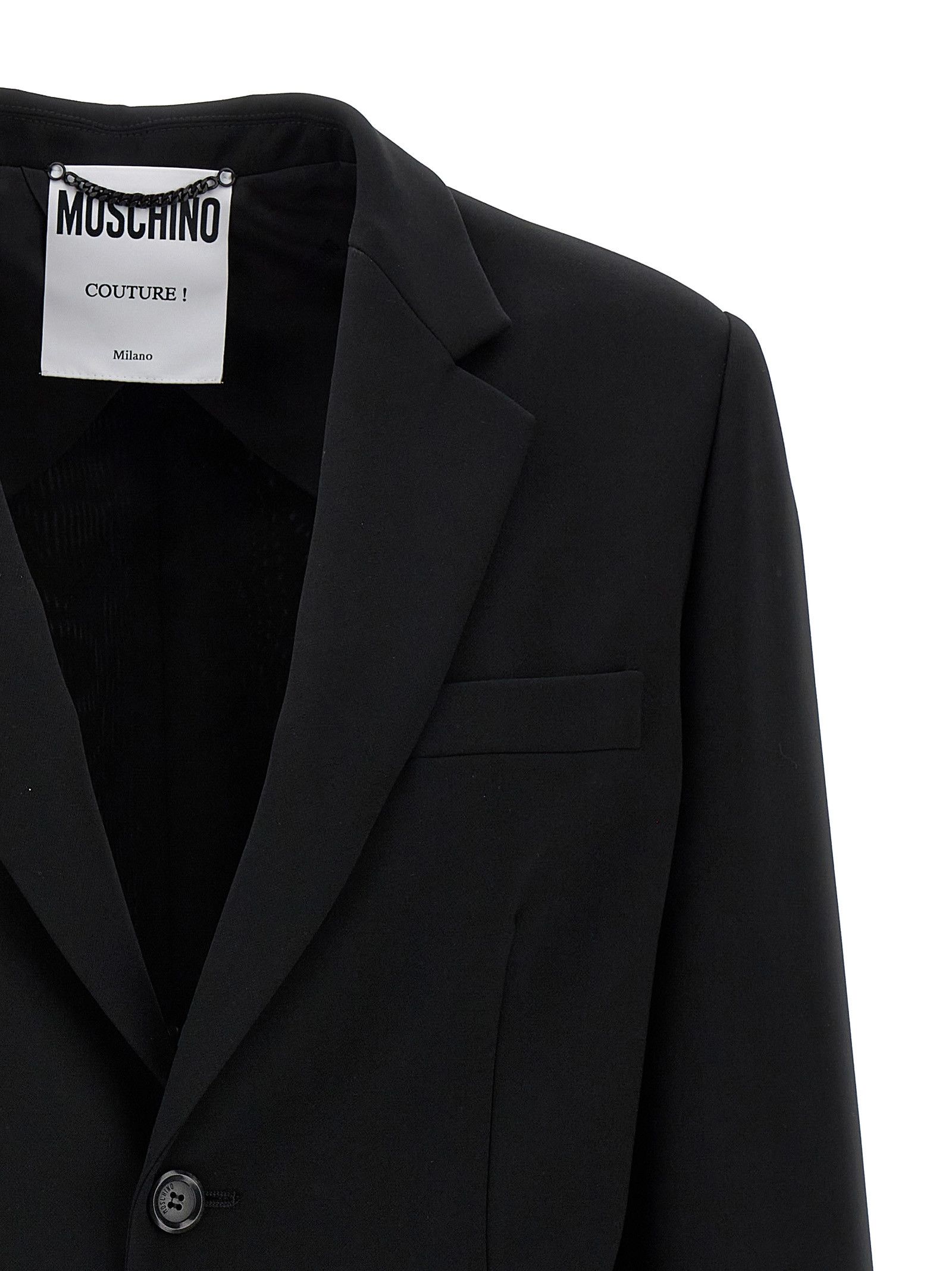 Moschino Single-Breasted Martingale Blazer Size M / US 6-8 / IT 42-44 - 3 Thumbnail