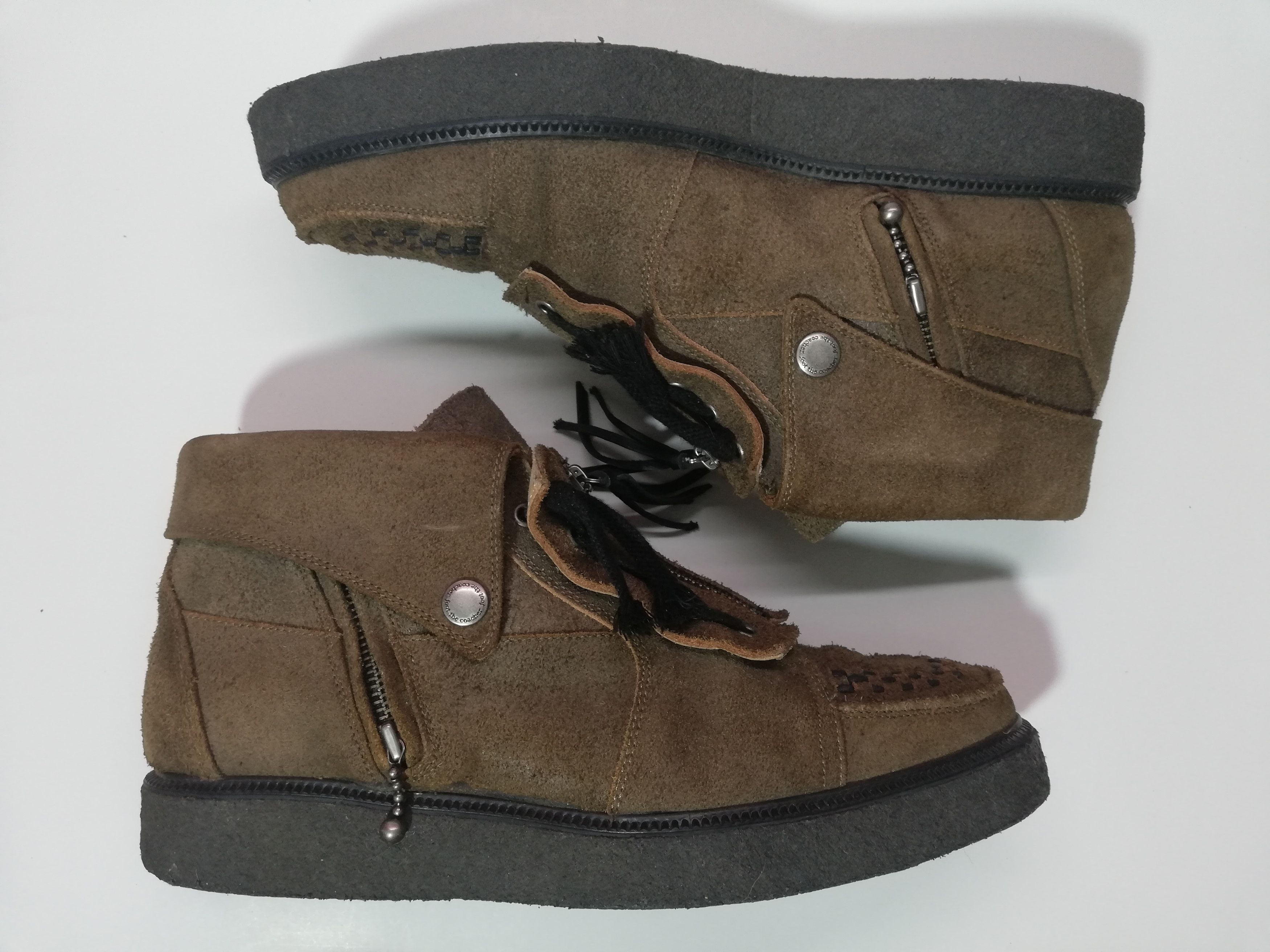 foot the coacher Front Zip Creeper Boots Size US 9.5 / EU 42-43 - 3 Thumbnail
