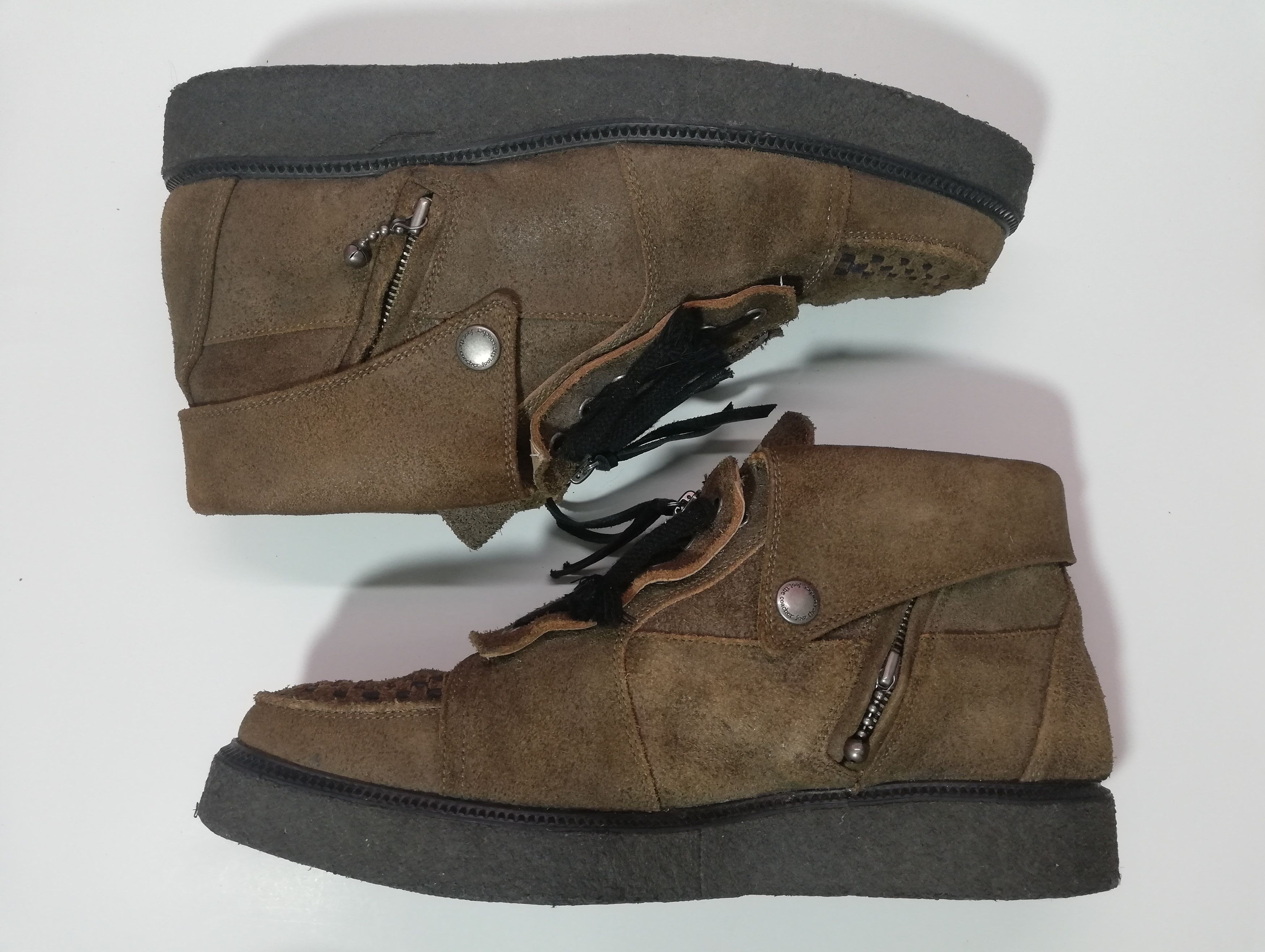foot the coacher Front Zip Creeper Boots Size US 9.5 / EU 42-43 - 4 Thumbnail