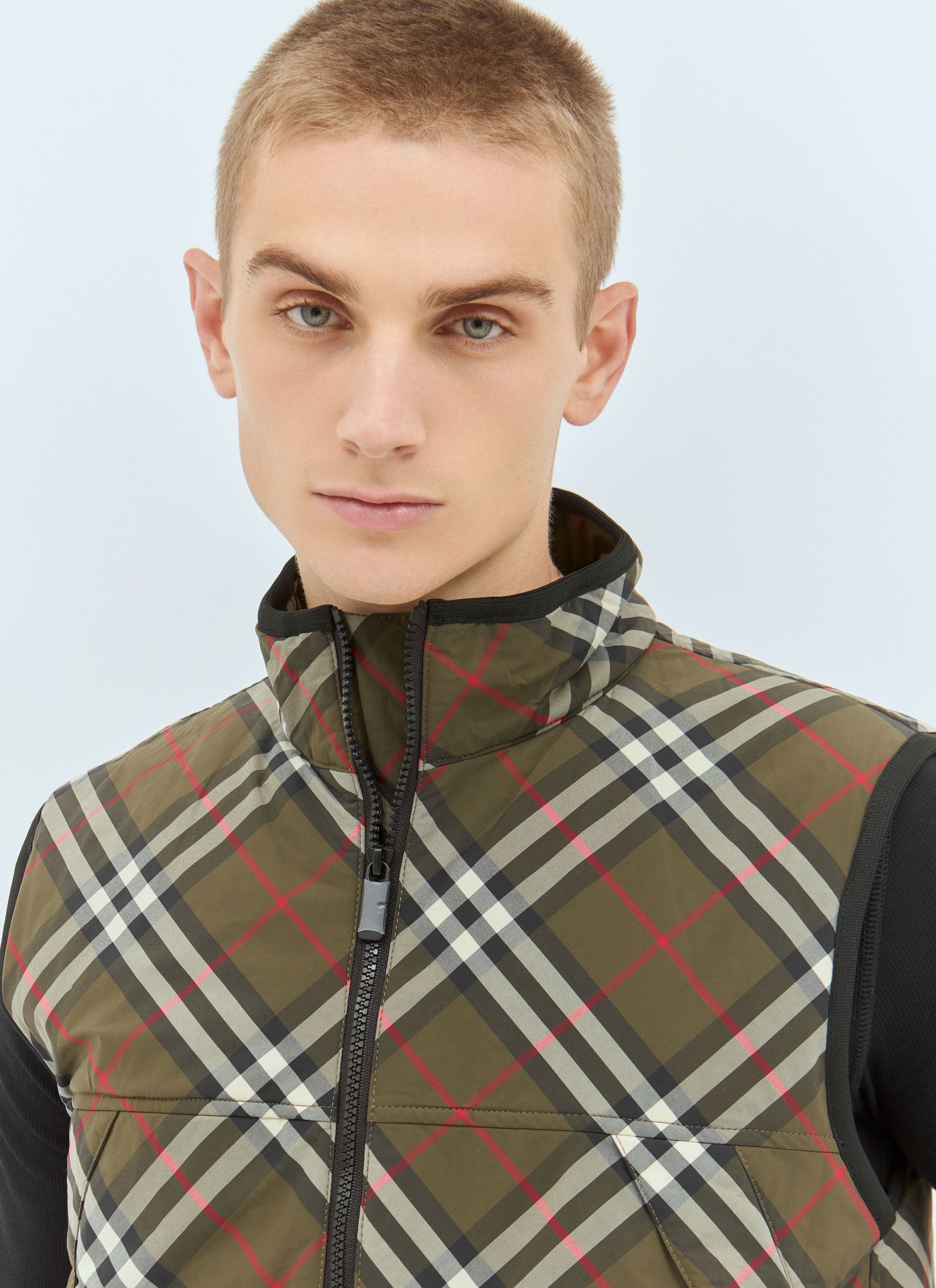 Burberry Check Padded Gilet Size US L / EU 52-54 / 3 - 3 Thumbnail
