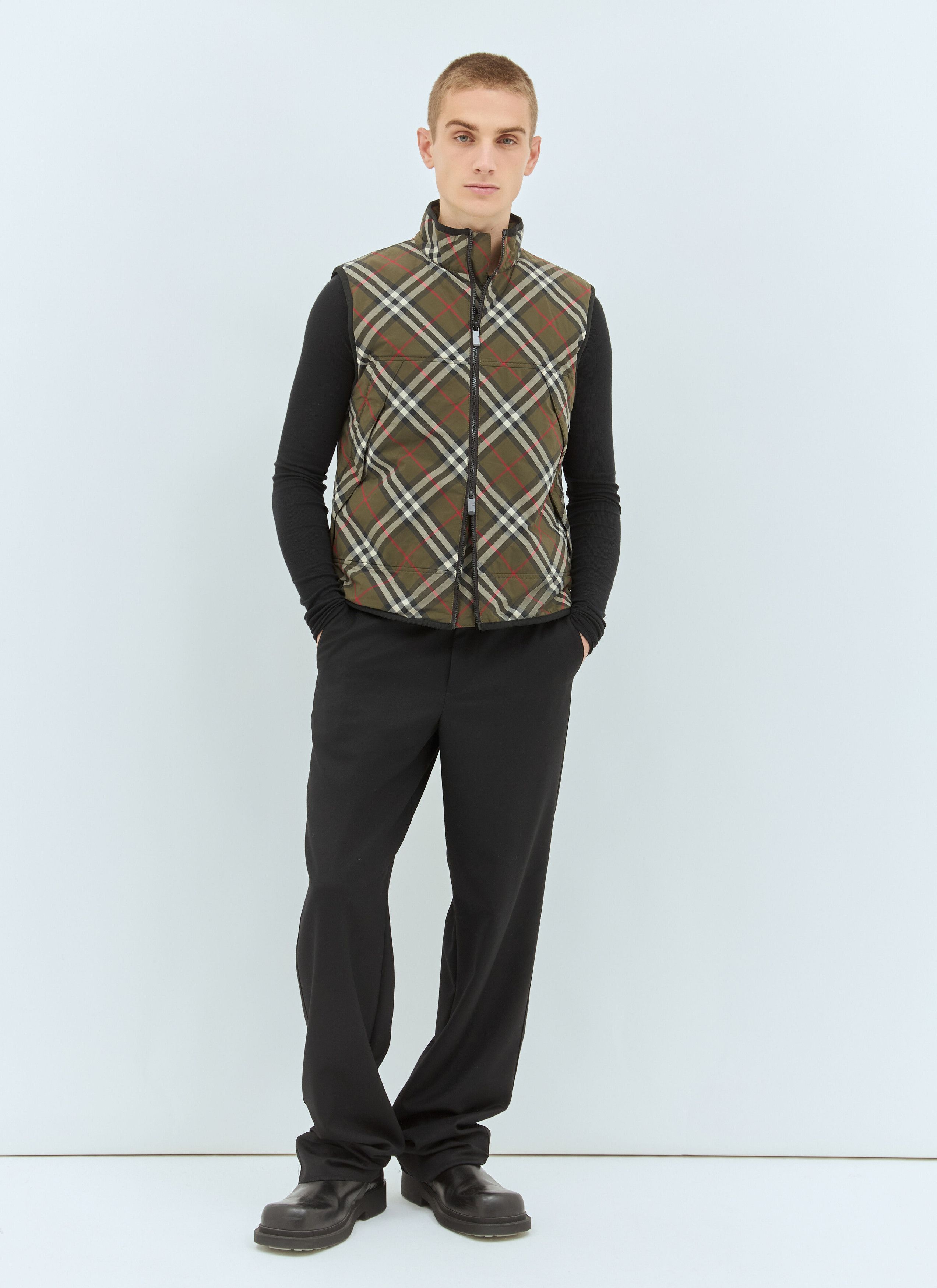 Burberry Check Padded Gilet Size US L / EU 52-54 / 3 - 2 Thumbnail