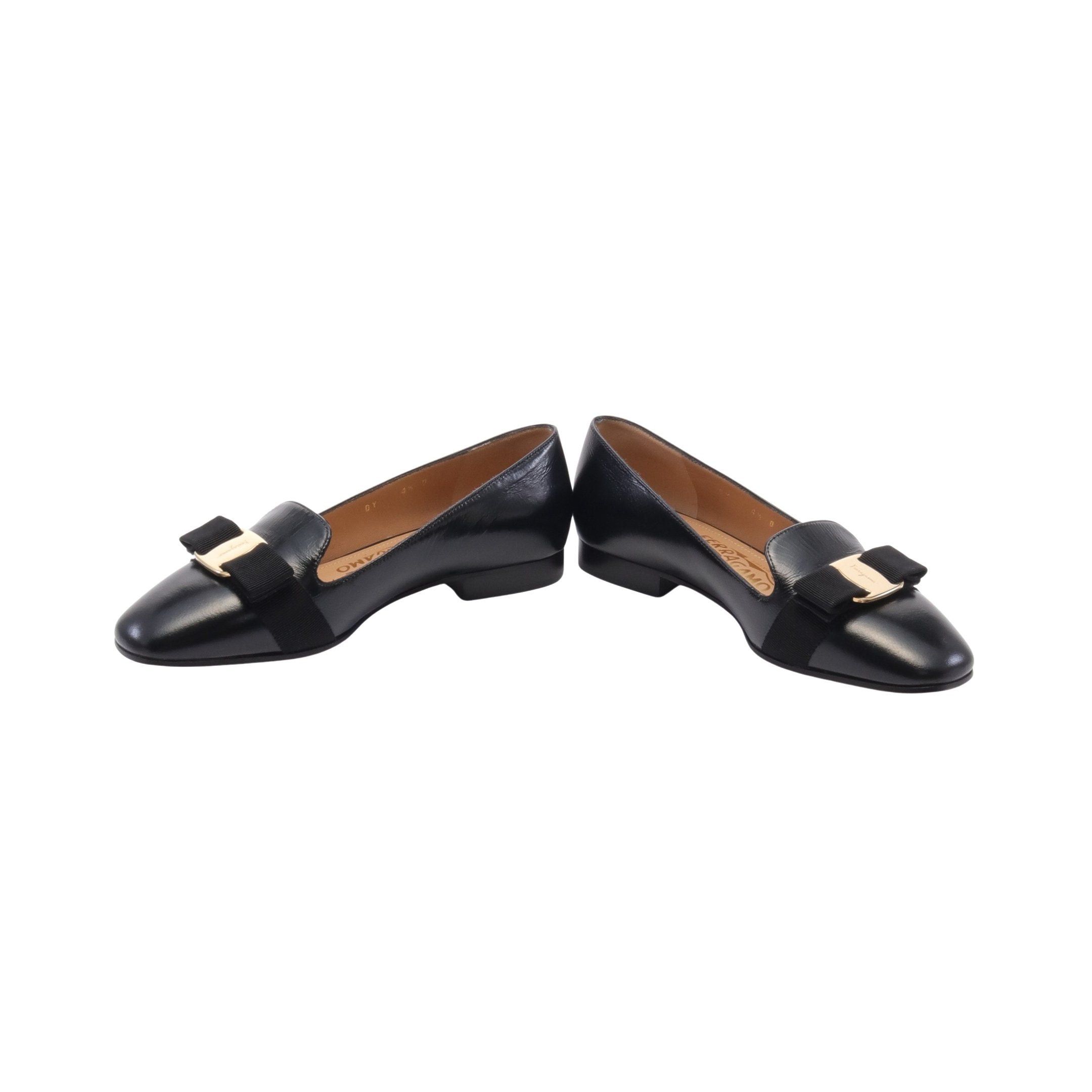 Salvatore Ferragamo Salvatore Ferragamo Vara Ribbon Pumps Leather Black Size ONE SIZE - 3 Thumbnail