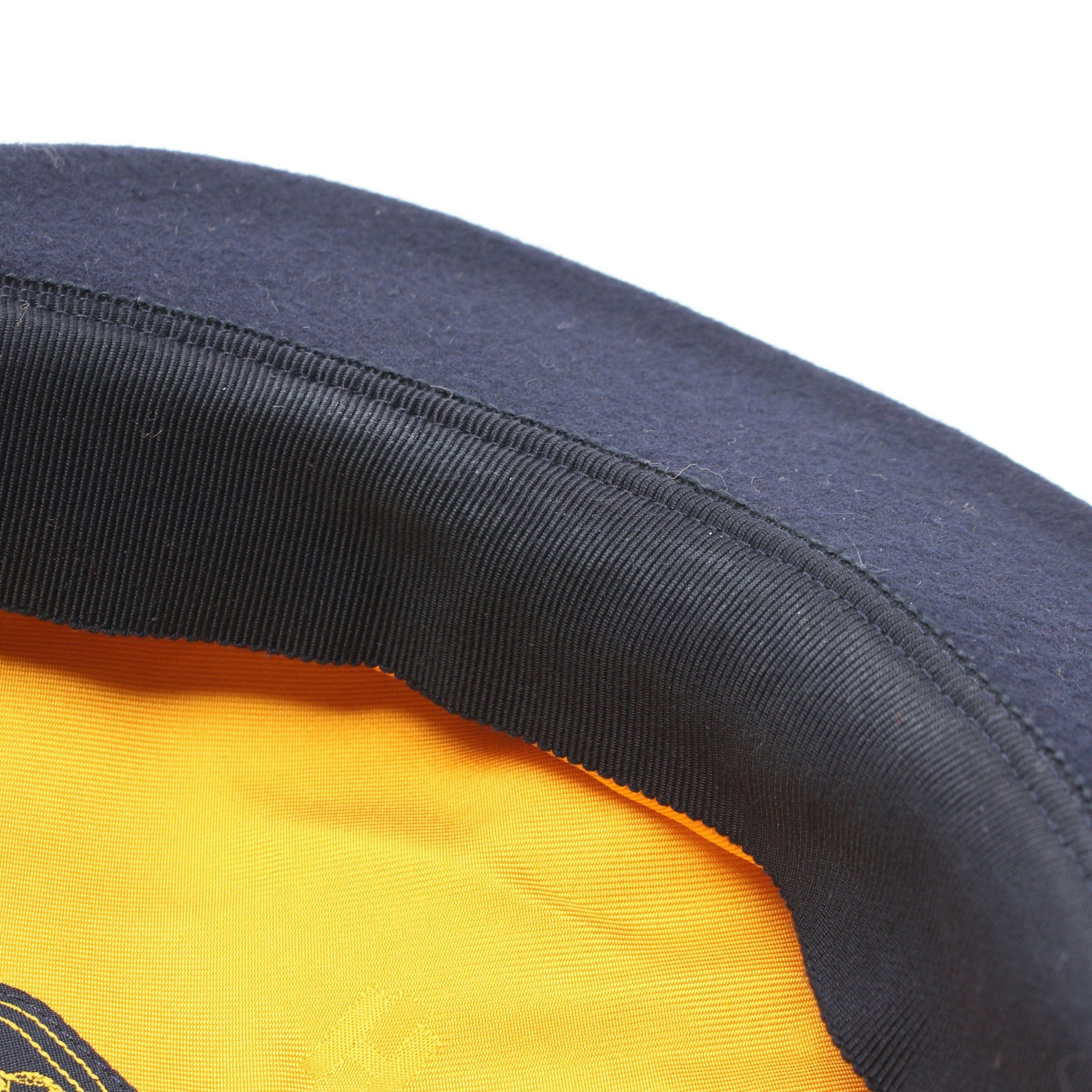 Hermes Hermes Casquette Hat Cashmere Silk Navy Size ONE SIZE - 7 Thumbnail