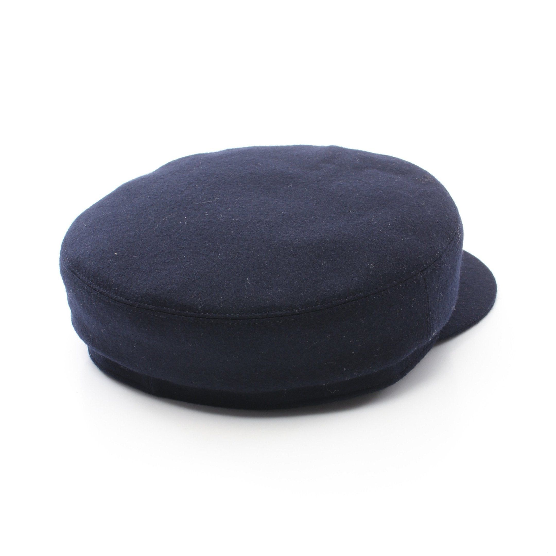 Hermes Hermes Casquette Hat Cashmere Silk Navy Size ONE SIZE - 2 Thumbnail