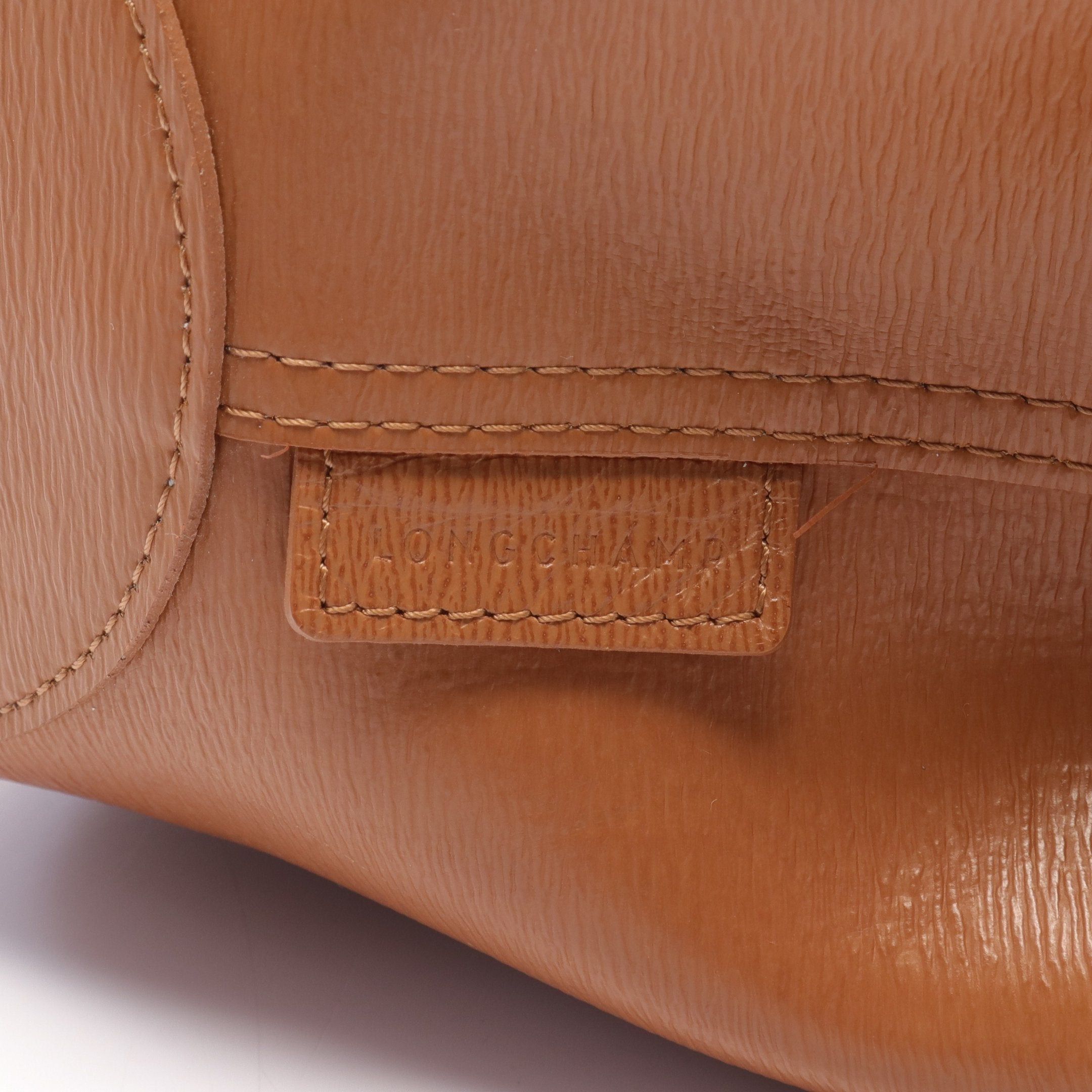 Longchamp Longchamp Roseau Shoulder Bag Tote Leather Ivory Brown Reversible Size ONE SIZE - 4 Thumbnail