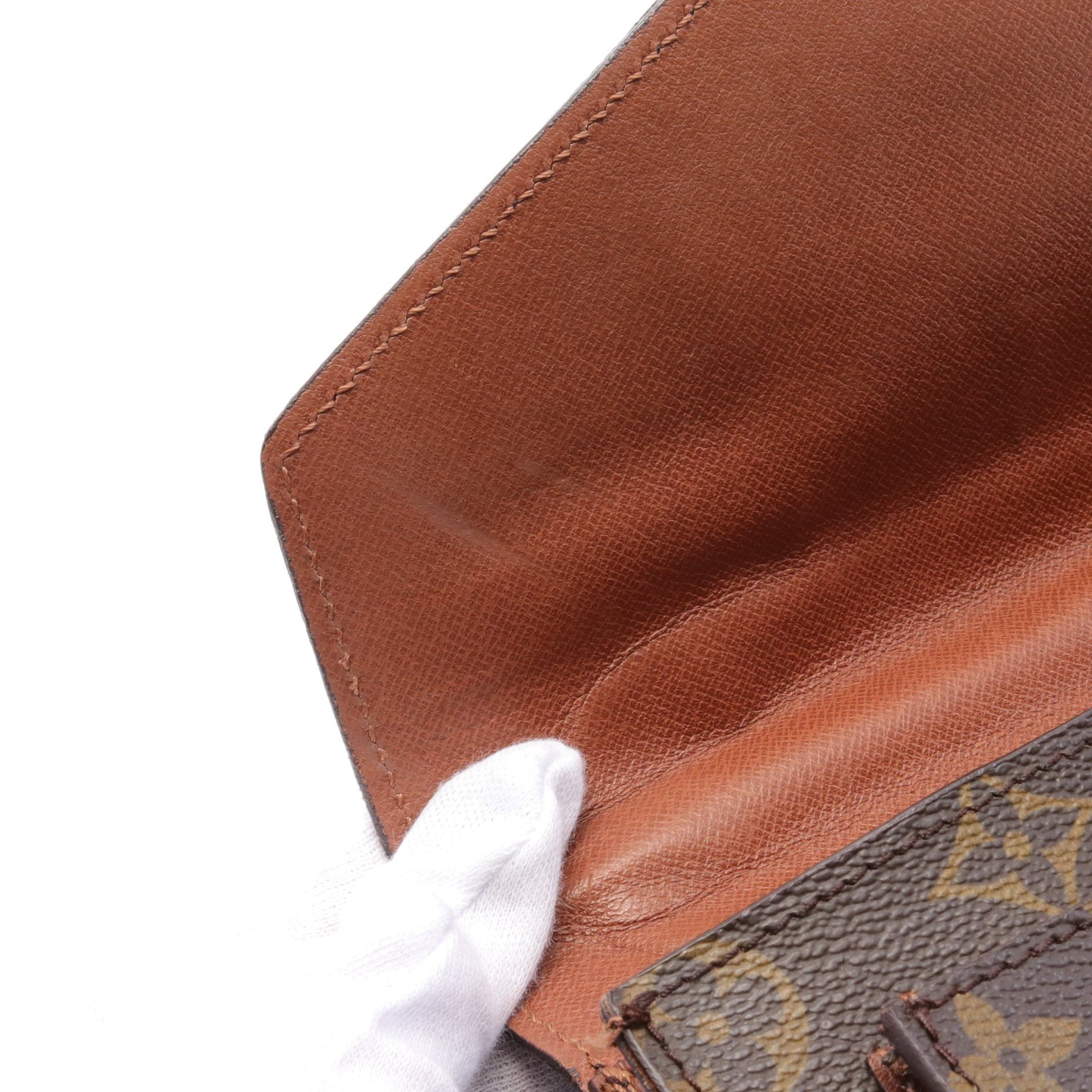 Louis Vuitton Louis Vuitton Monceau Monogram Handbag Leather Brown Size ONE SIZE - 12 Thumbnail