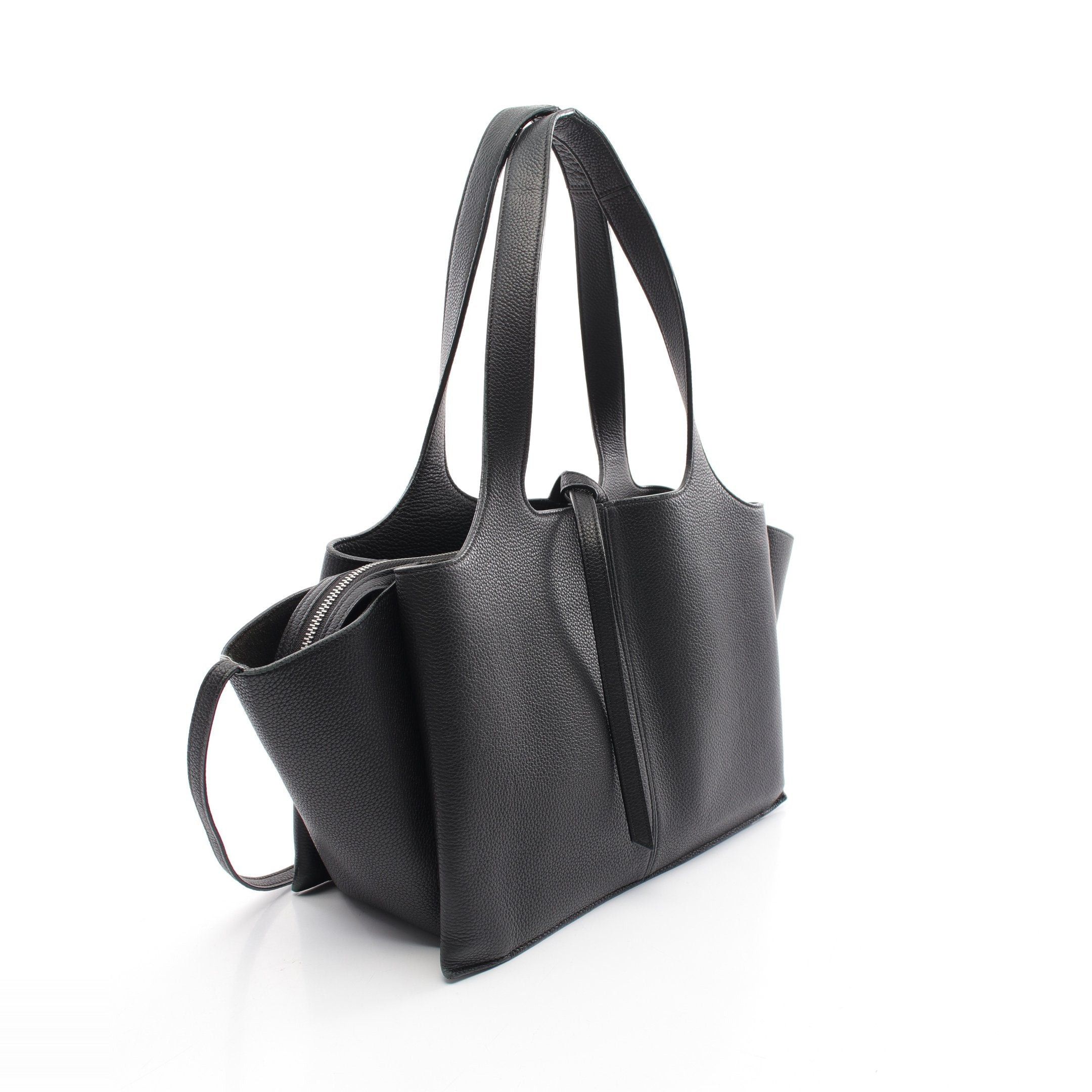 Celine Celine Trifold Small Shoulder Bag Tote Leather Black Size ONE SIZE - 2 Thumbnail