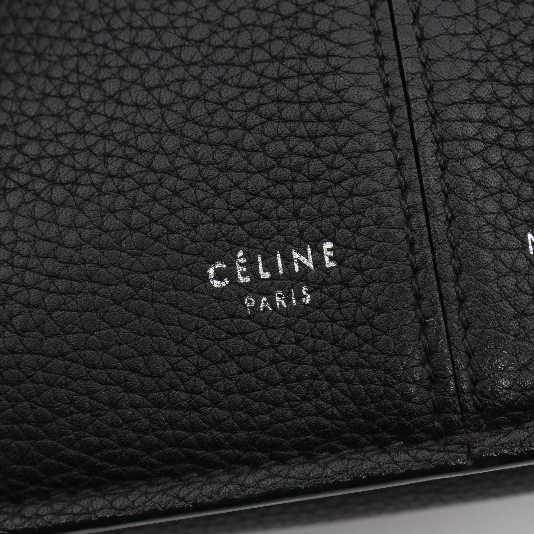Celine Celine Trifold Small Shoulder Bag Tote Leather Black Size ONE SIZE - 4 Thumbnail