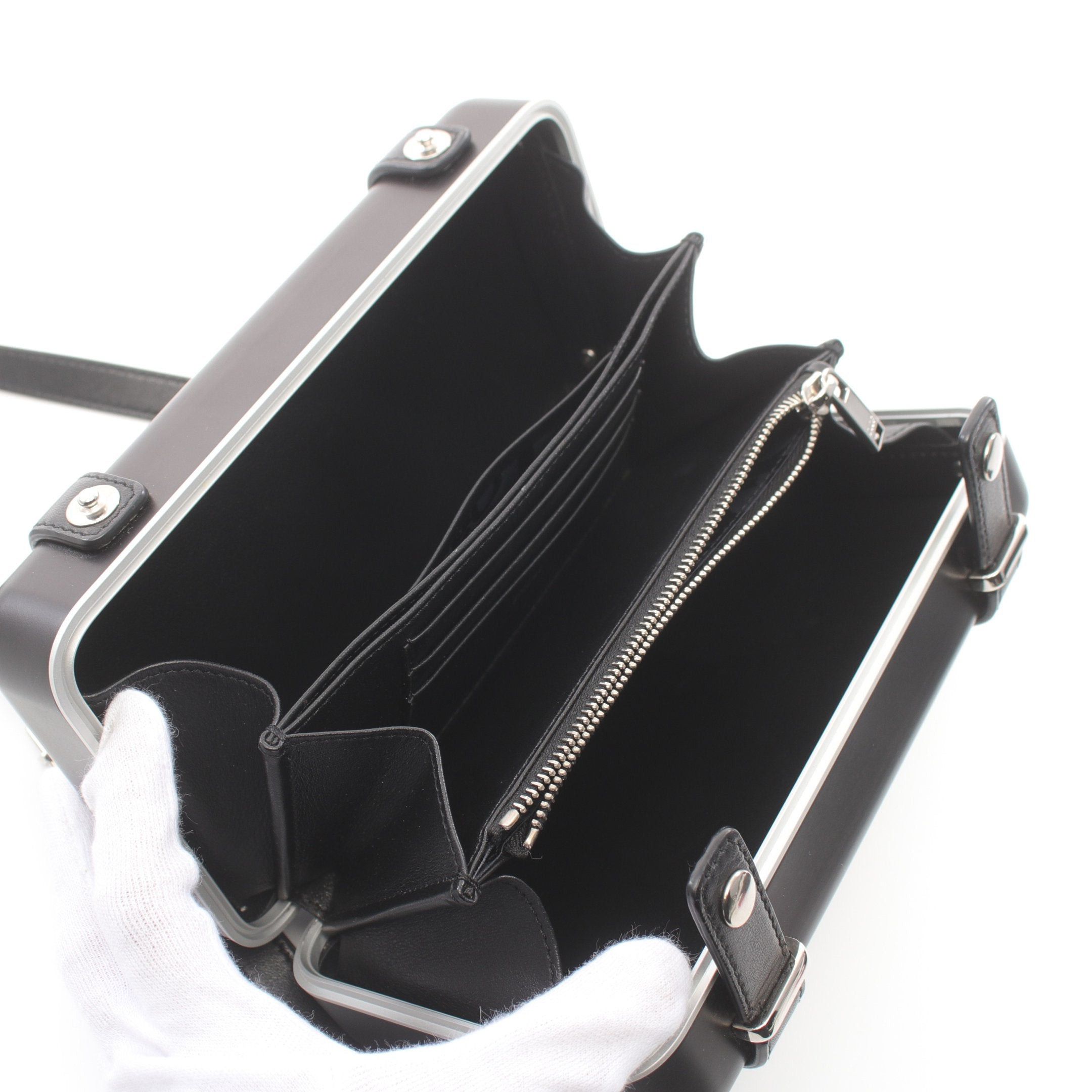 Dior Dior Dior * Rimowa Personal Clutch Bag Shoulder Wallet Aluminum Leather Black Size ONE SIZE - 3 Thumbnail