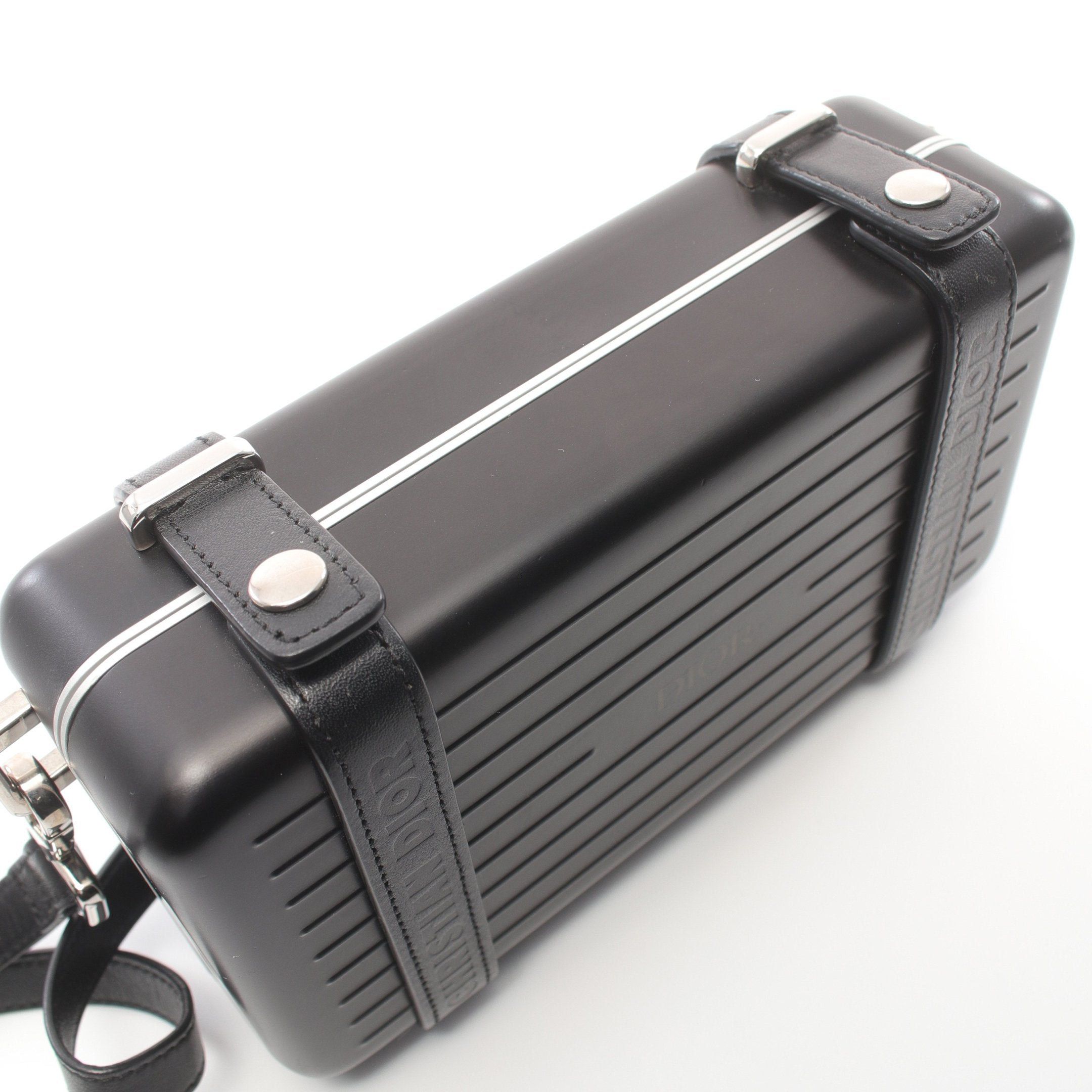 Dior Dior Dior * Rimowa Personal Clutch Bag Shoulder Wallet Aluminum Leather Black Size ONE SIZE - 9 Thumbnail
