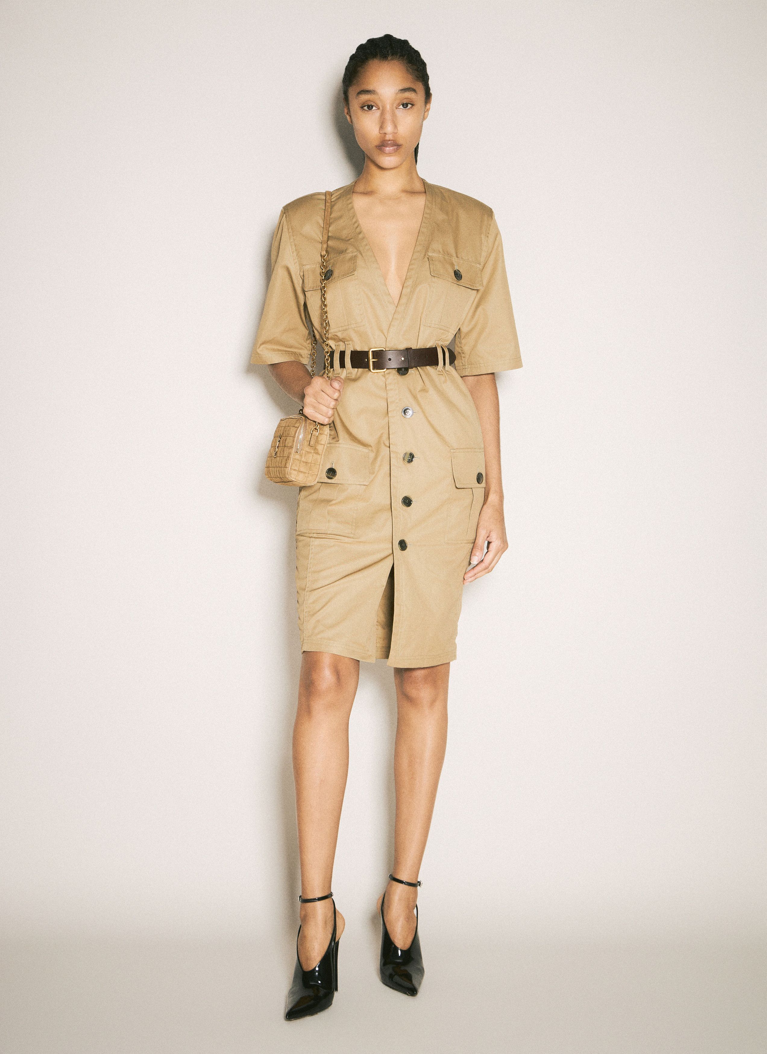 Saint Laurent Paris Utility Shirt Dress Size XS / US 0-2 / IT 36-38 - 2 Thumbnail
