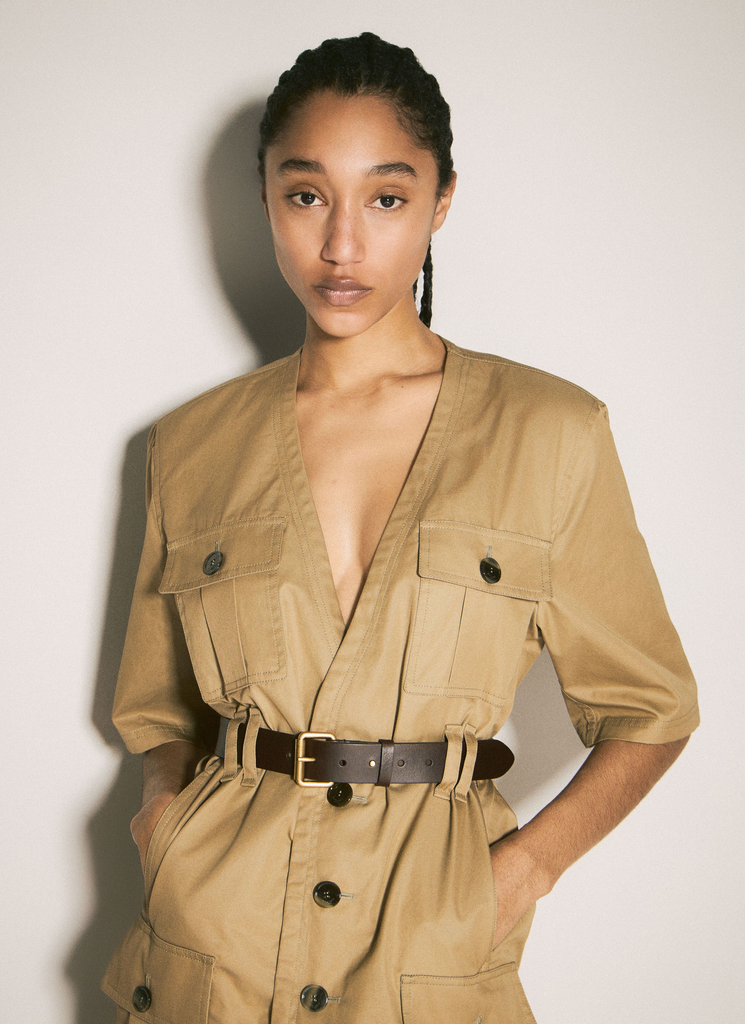 Saint Laurent Paris Utility Shirt Dress Size XS / US 0-2 / IT 36-38 - 3 Thumbnail
