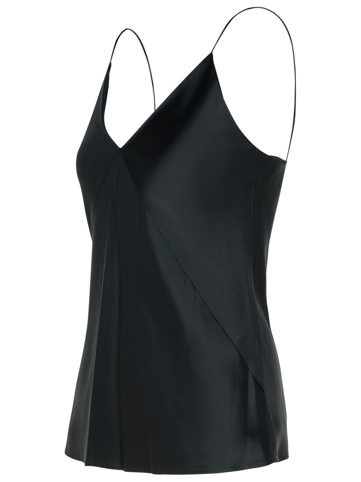 Max Mara MAX MARA 'Metello' Black Silk Top Size M / US 6-8 / IT 42-44 - 2 Thumbnail