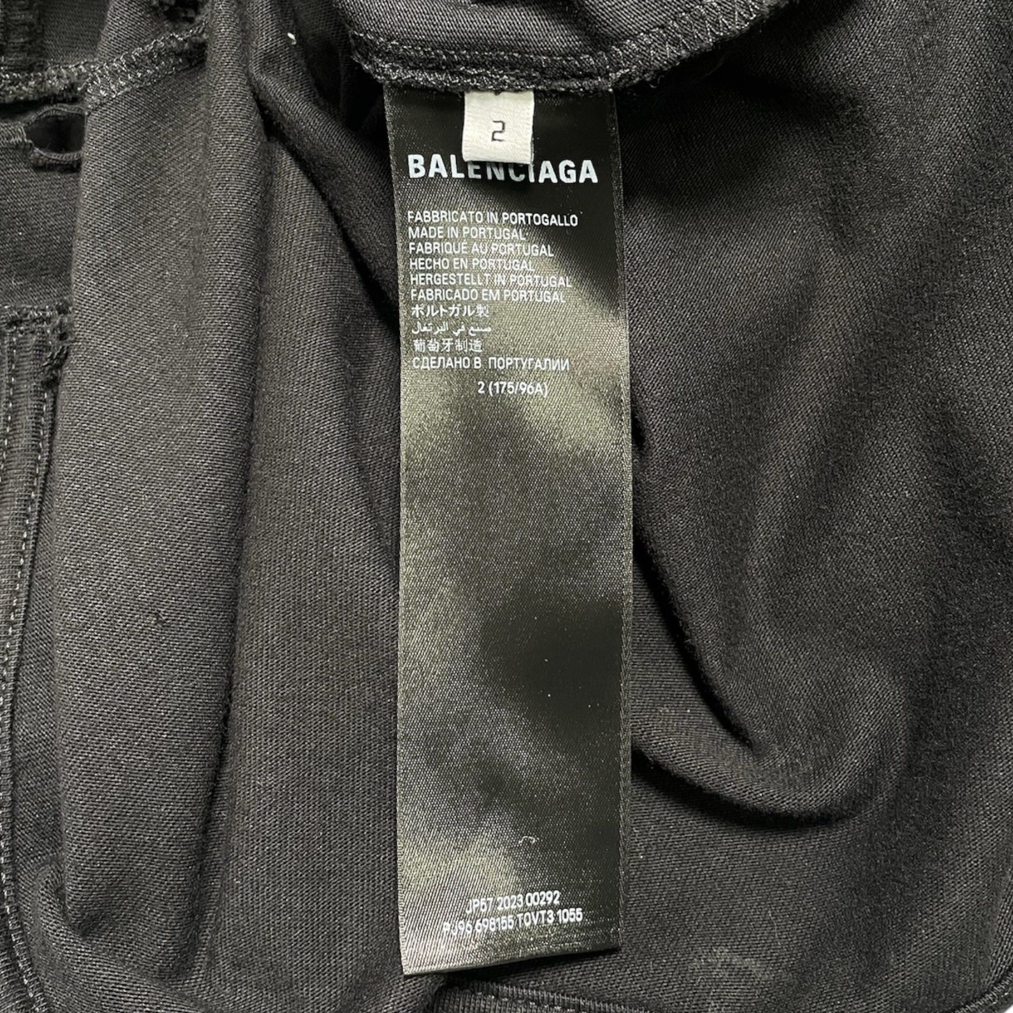 Balenciaga Upside Down Paris Moon Long Sleeve Tee Shirt