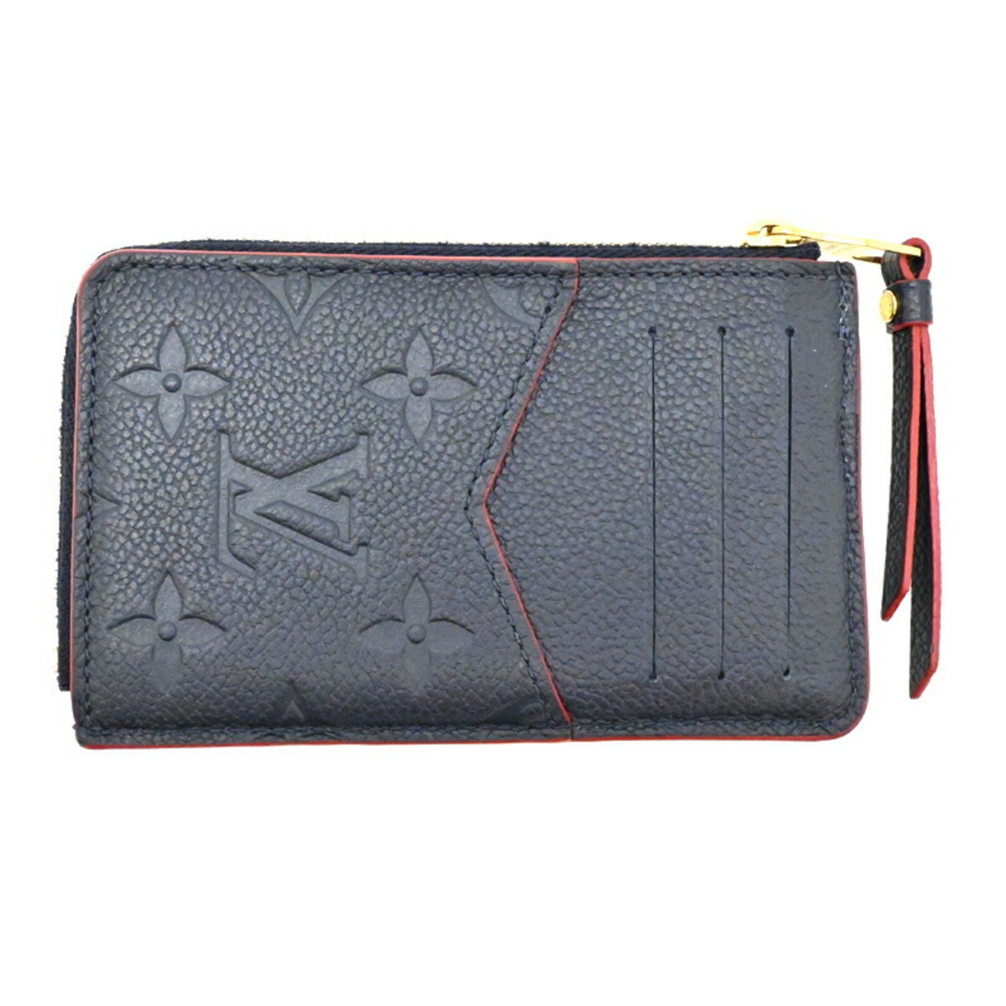 Louis Vuitton Louis Vuitton Porte Carte Recto Verso Men's Coin Case M69420 Monogram Empreinte Marine Rouge Size ONE SIZE - 2 Thumbnail
